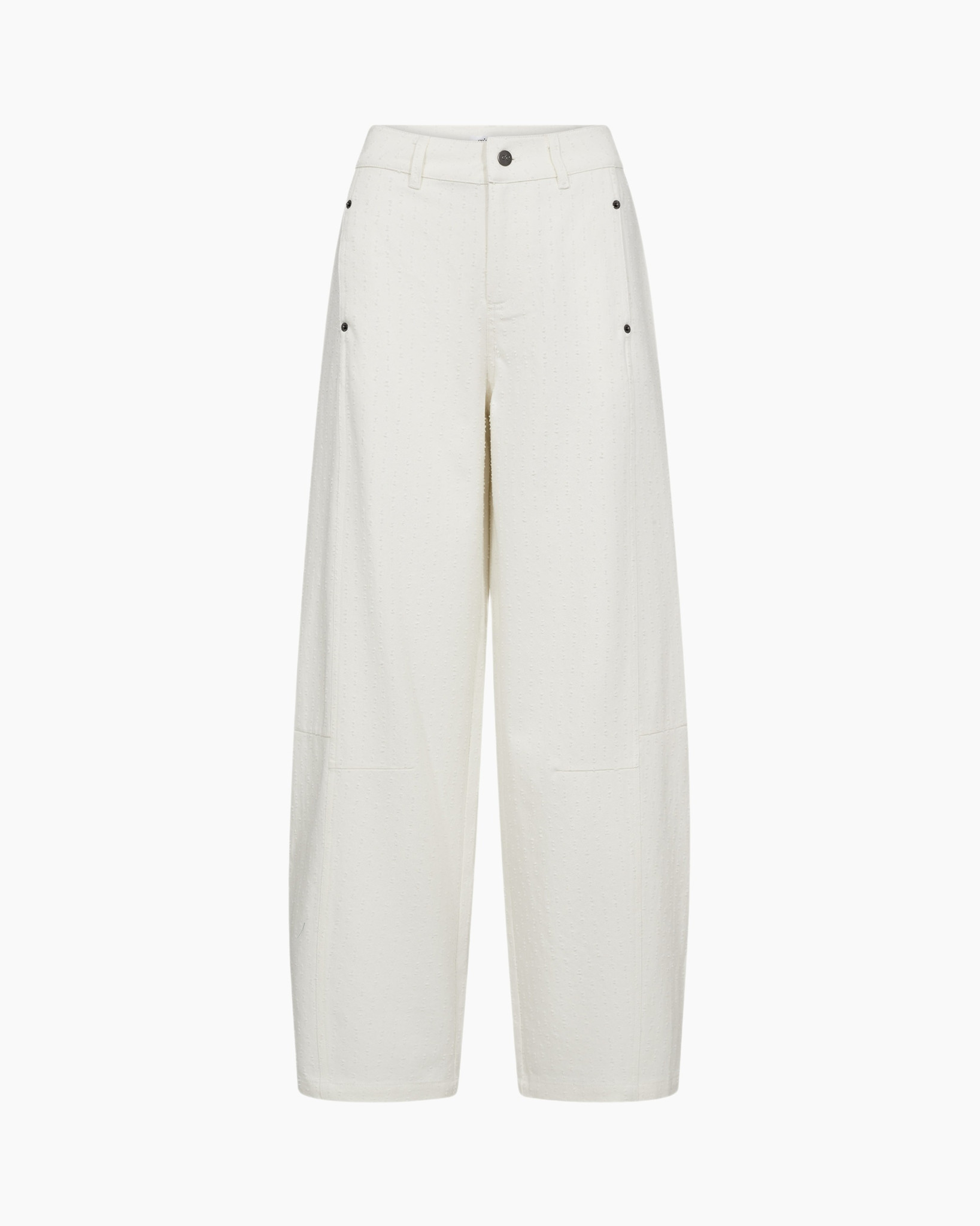 pants, wide-leg, cream, button-front, pockets
