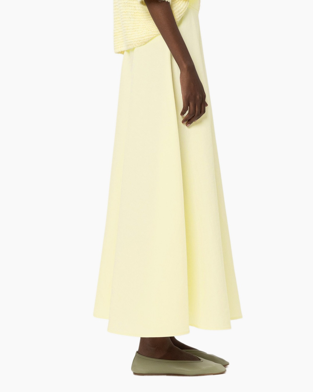skirt, maxi skirt, yellow, flowy, midi