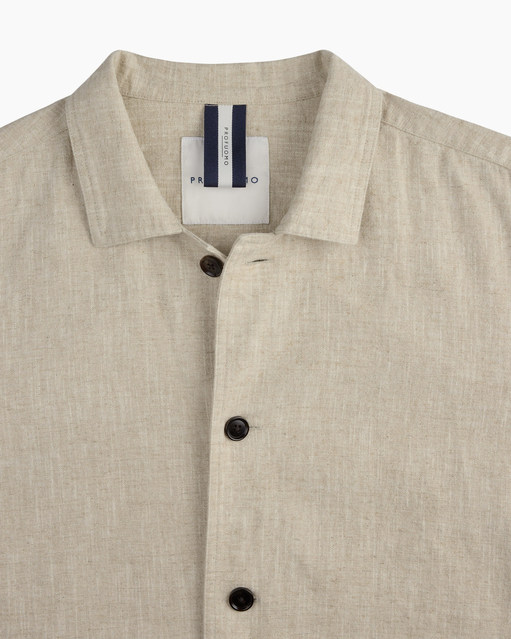 linen, beige, button-up, collar, long-sleeve