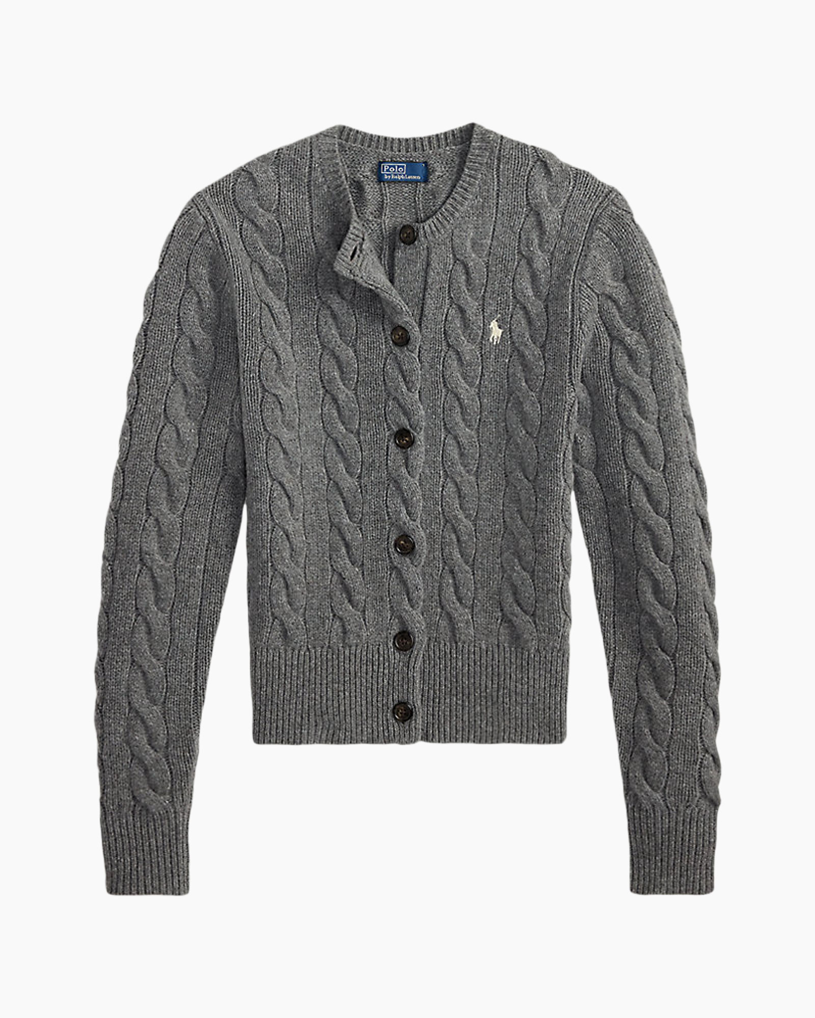 cardigan, knit, cable knit, buttons, gray