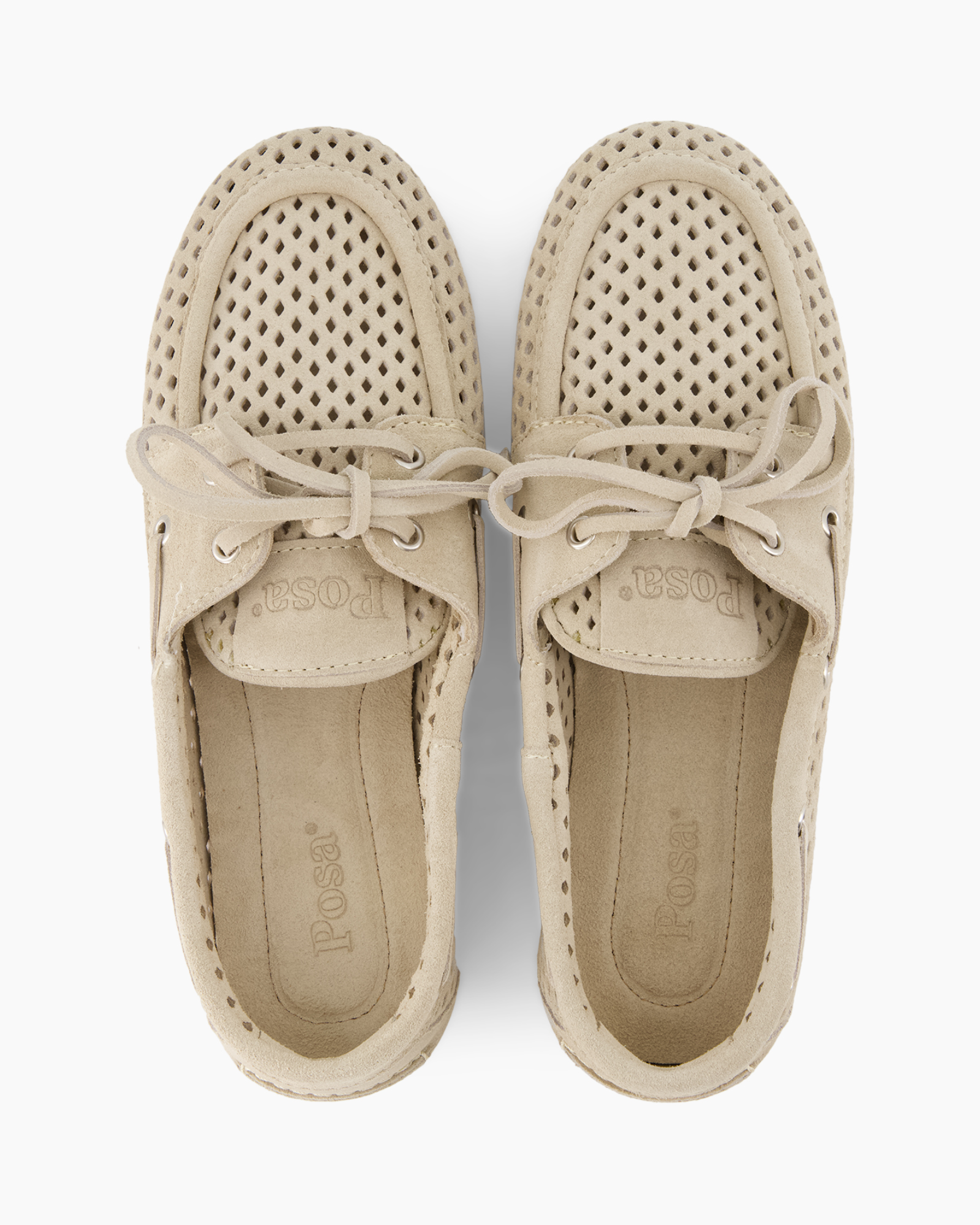 loafers, moccasins, perforated, lace-up, beige