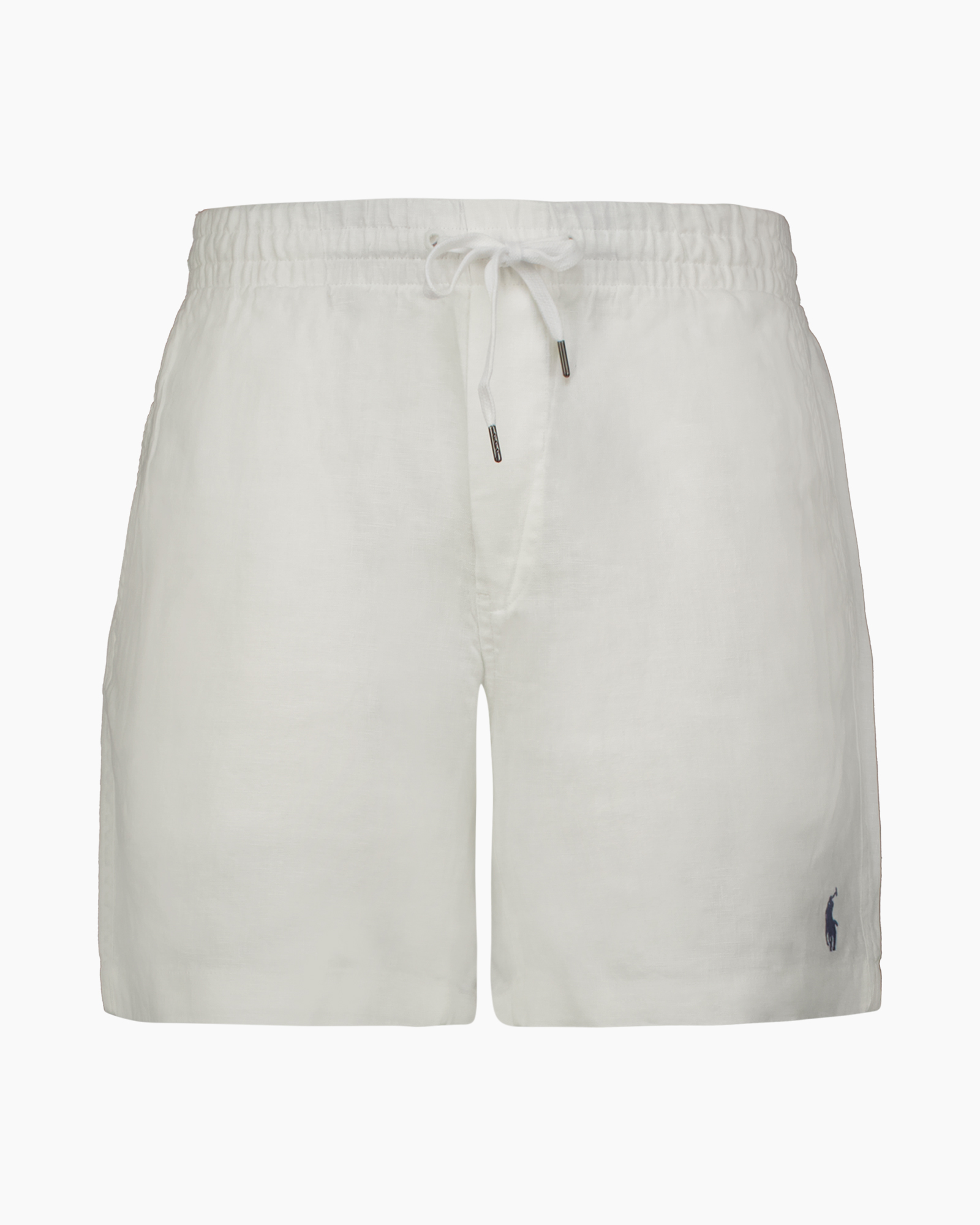shorts, linen, drawstring, white, logo
