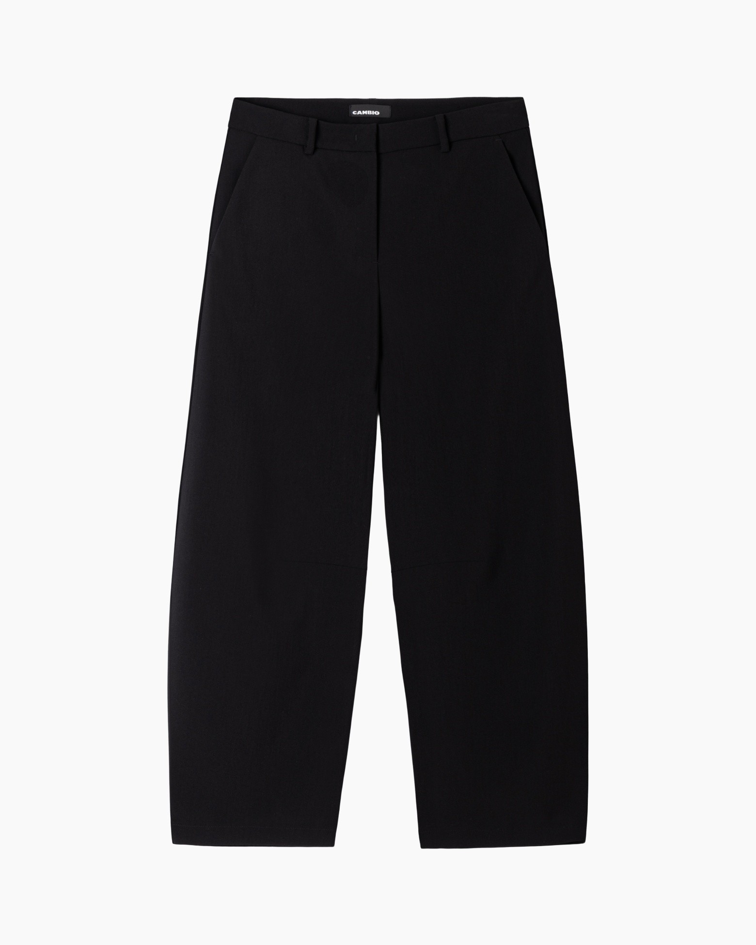 trousers, black, wide-leg, plain, pants