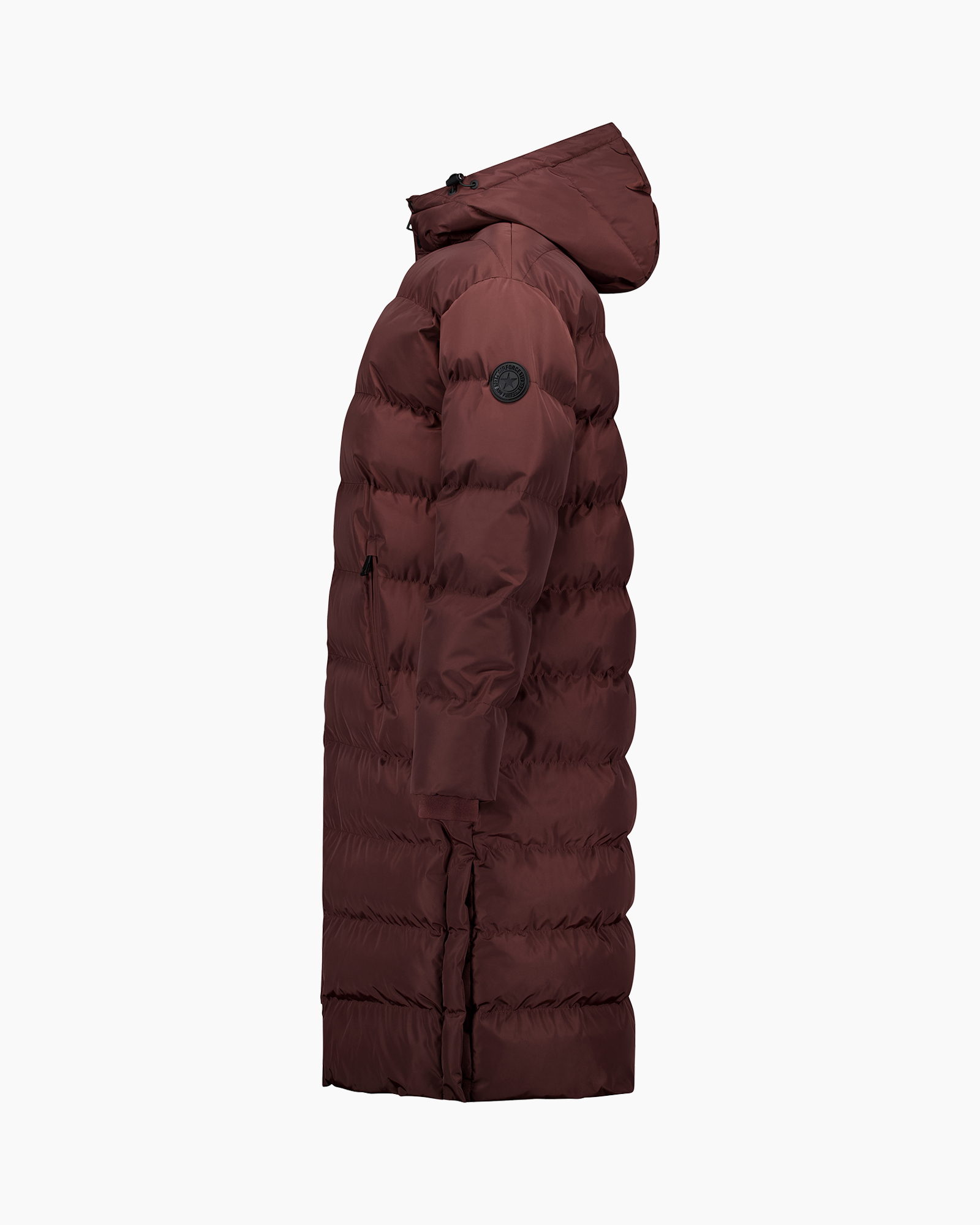 puffer jacket, long coat, hooded, quilted, warmth