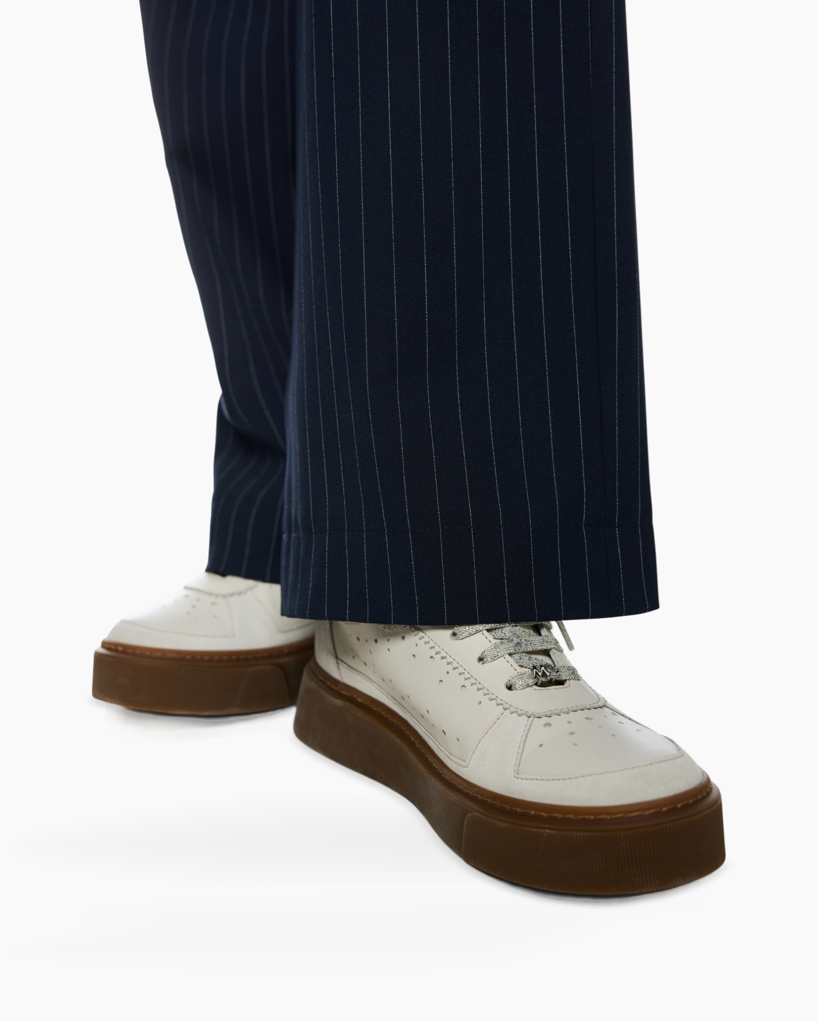 white shoes, wingtip, brogue, laced, platform sole