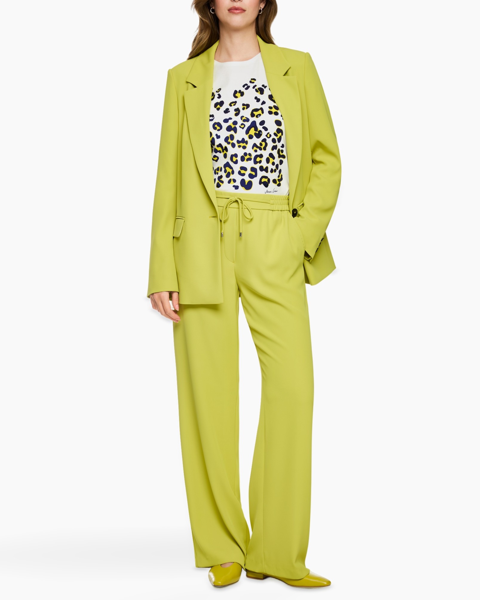 suit, pants, blazer, lime green, leopard print