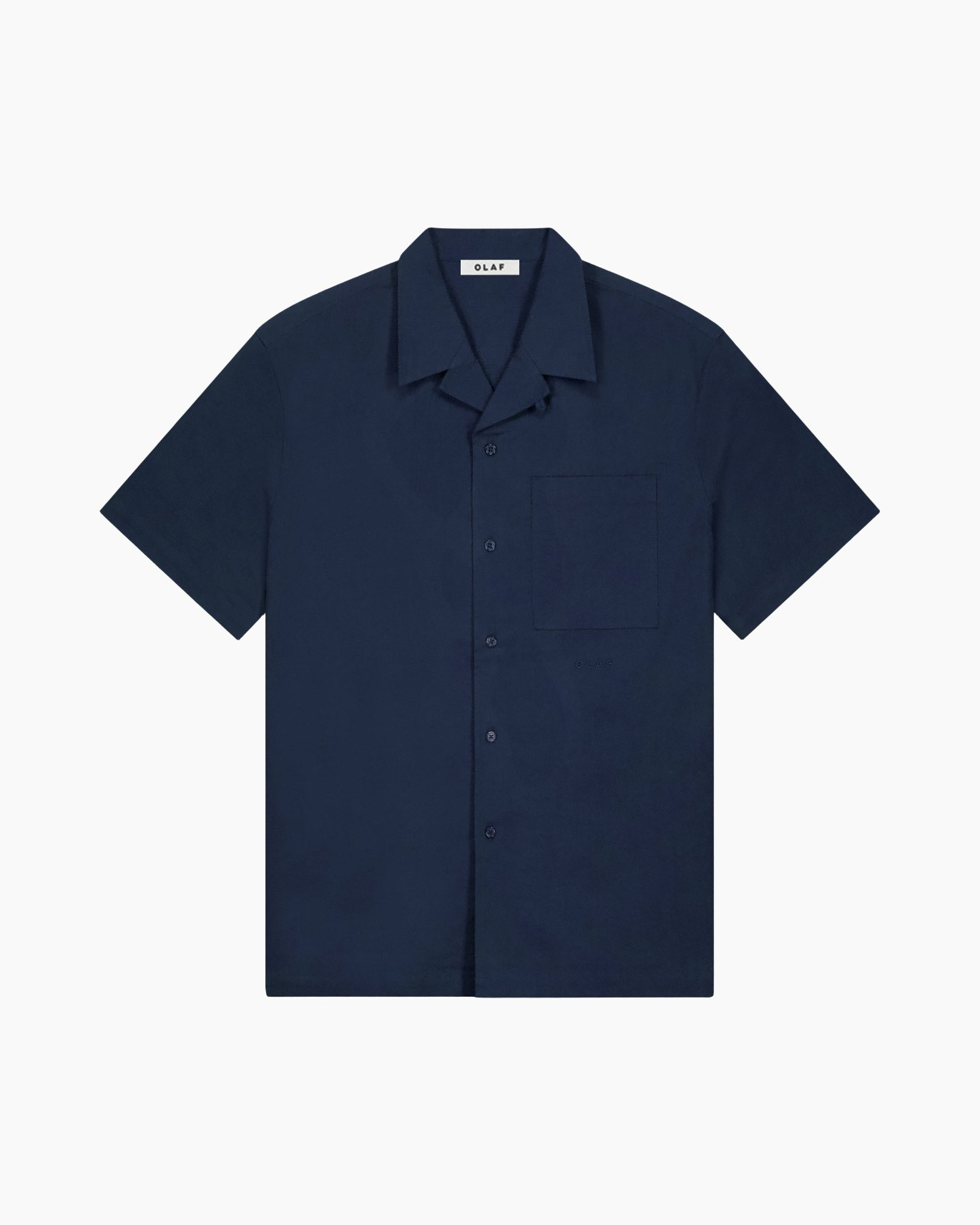 shirt, short sleeve, navy, pocket, button-up