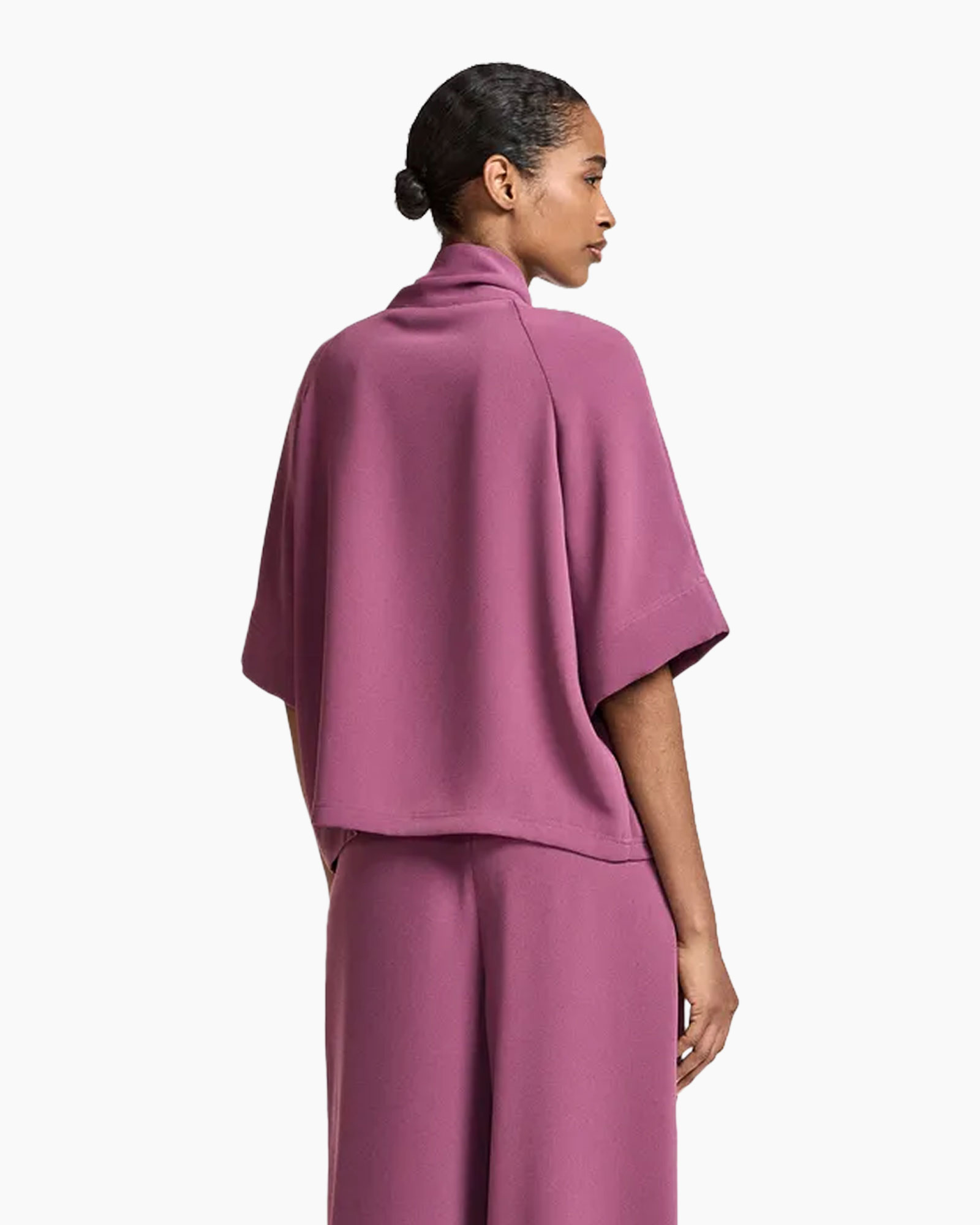 poncho, wrap, kimono, loose, pink