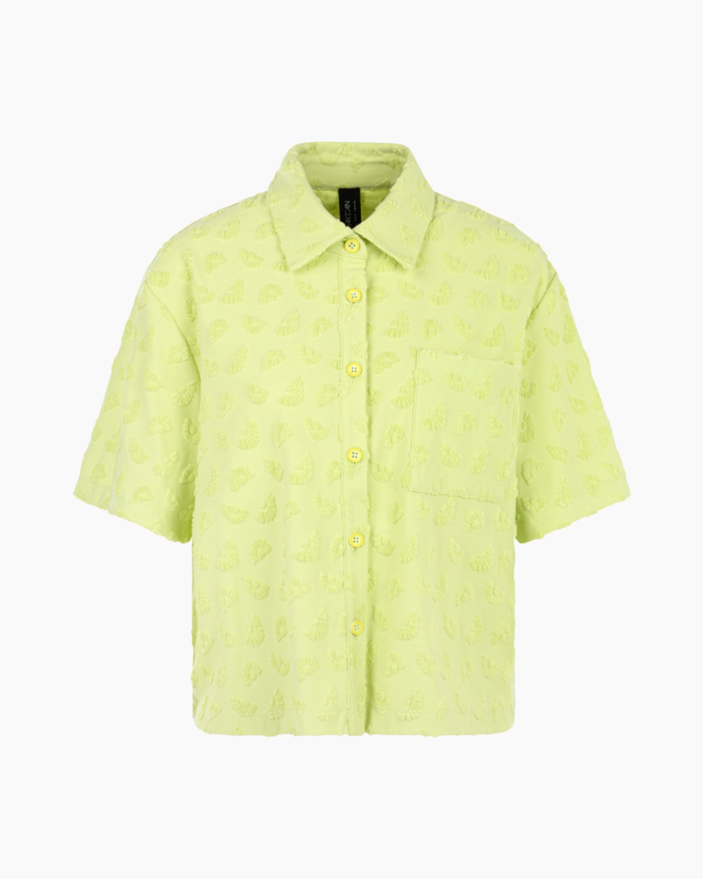 shirt, short sleeve, button-down, loud color, pocket