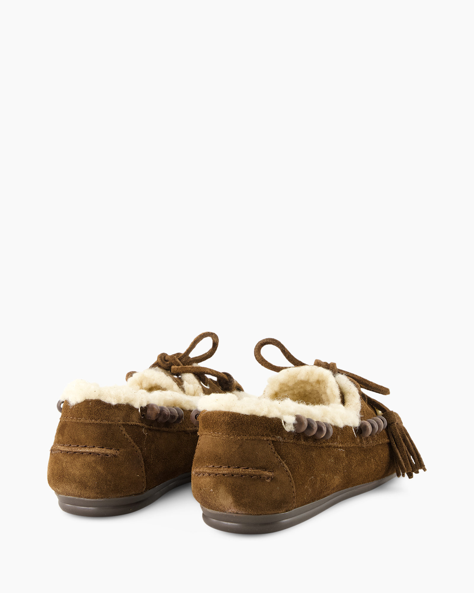 moccasins, slippers, brown, suede, shearling