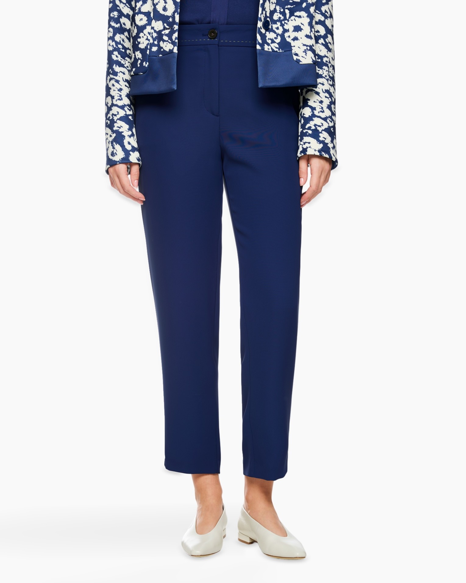 pants, trousers, navy, slacks, mid-rise