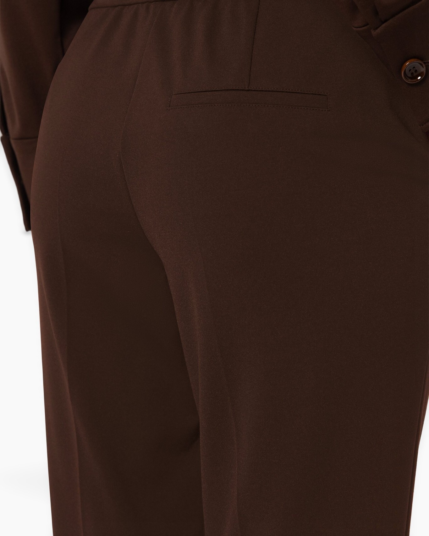 pants, trousers, back pocket, brown, fabric
