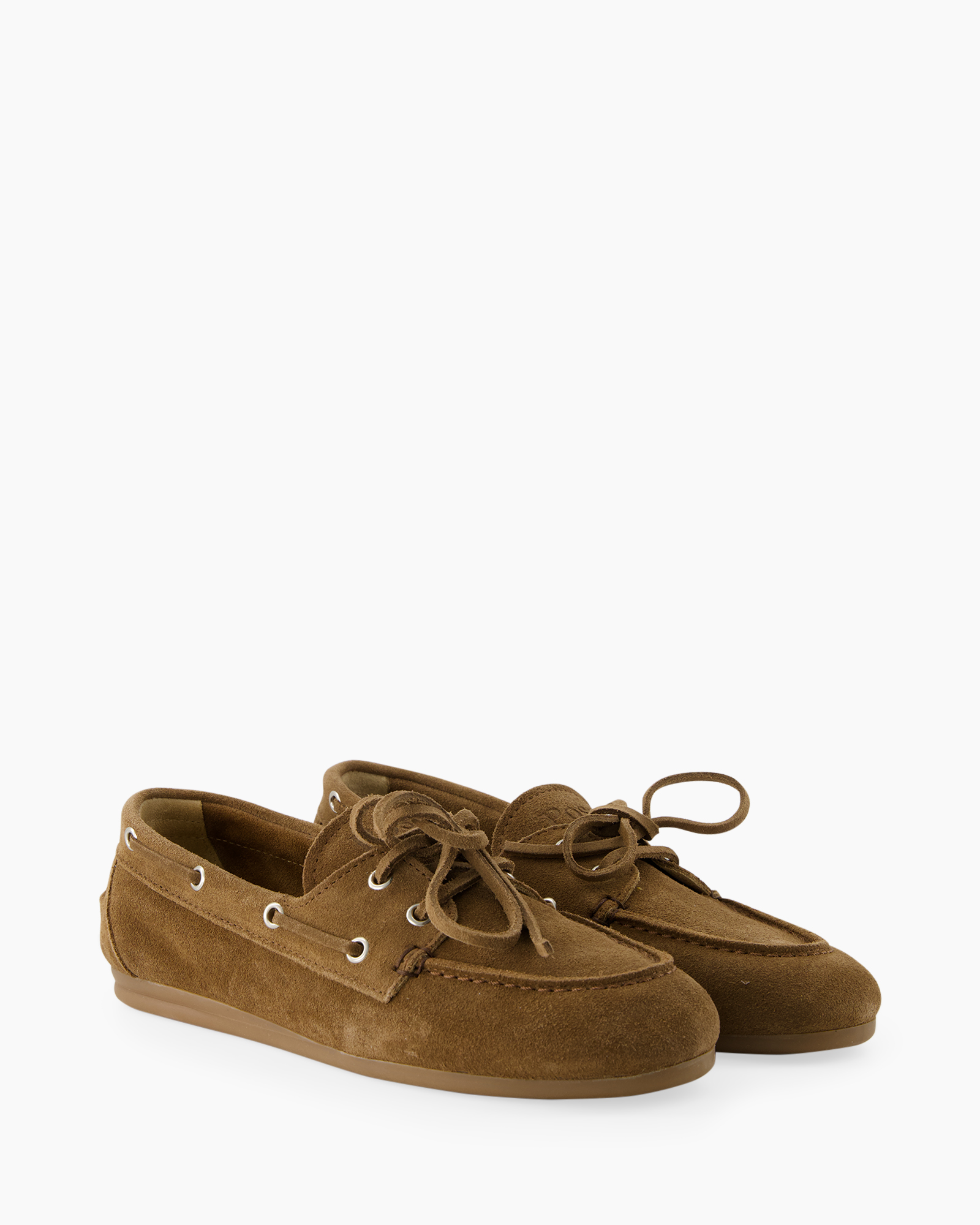 boat shoes, suede, brown, laces, casual footwear