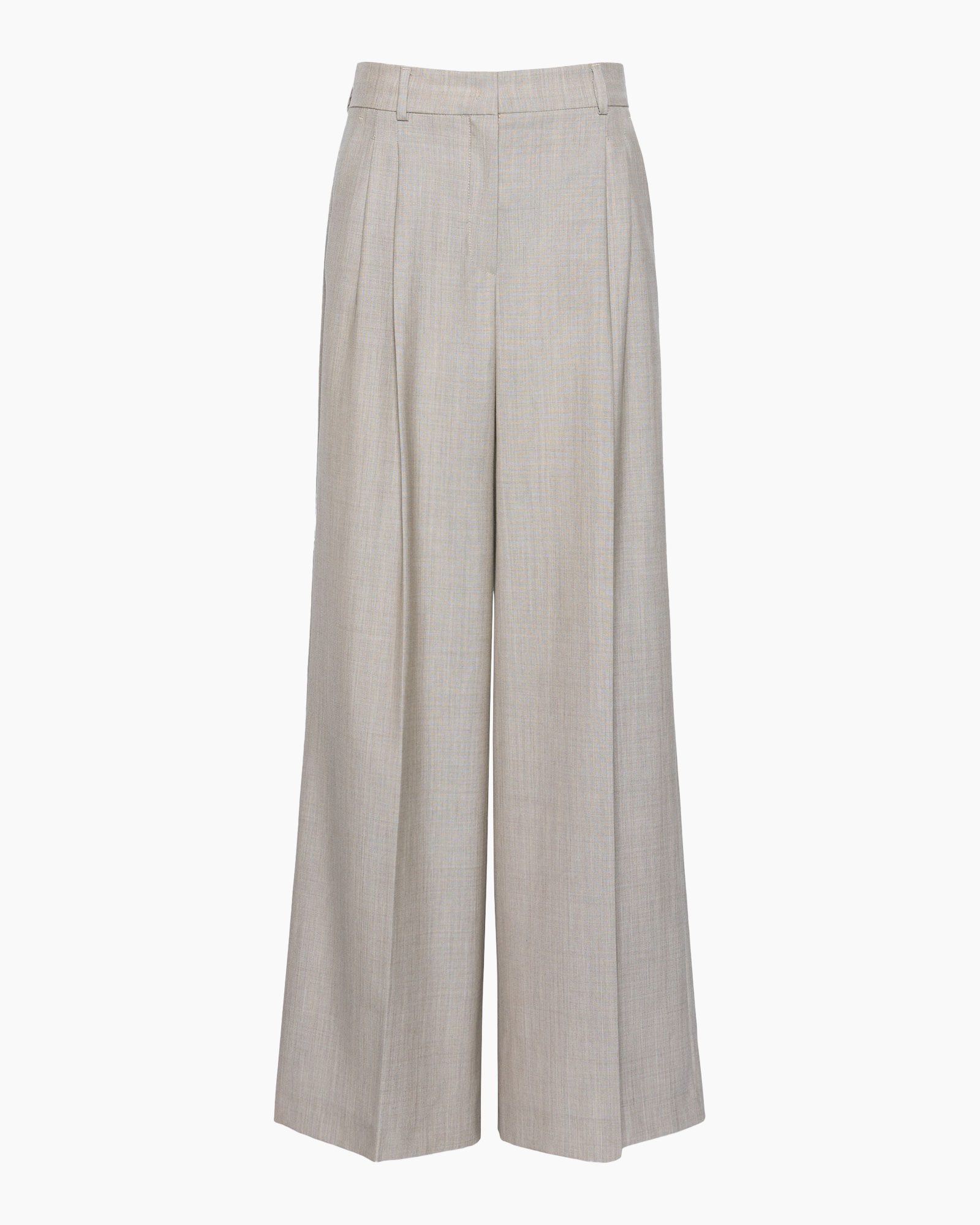 trousers, wide-leg, pants, pleated, linen-look