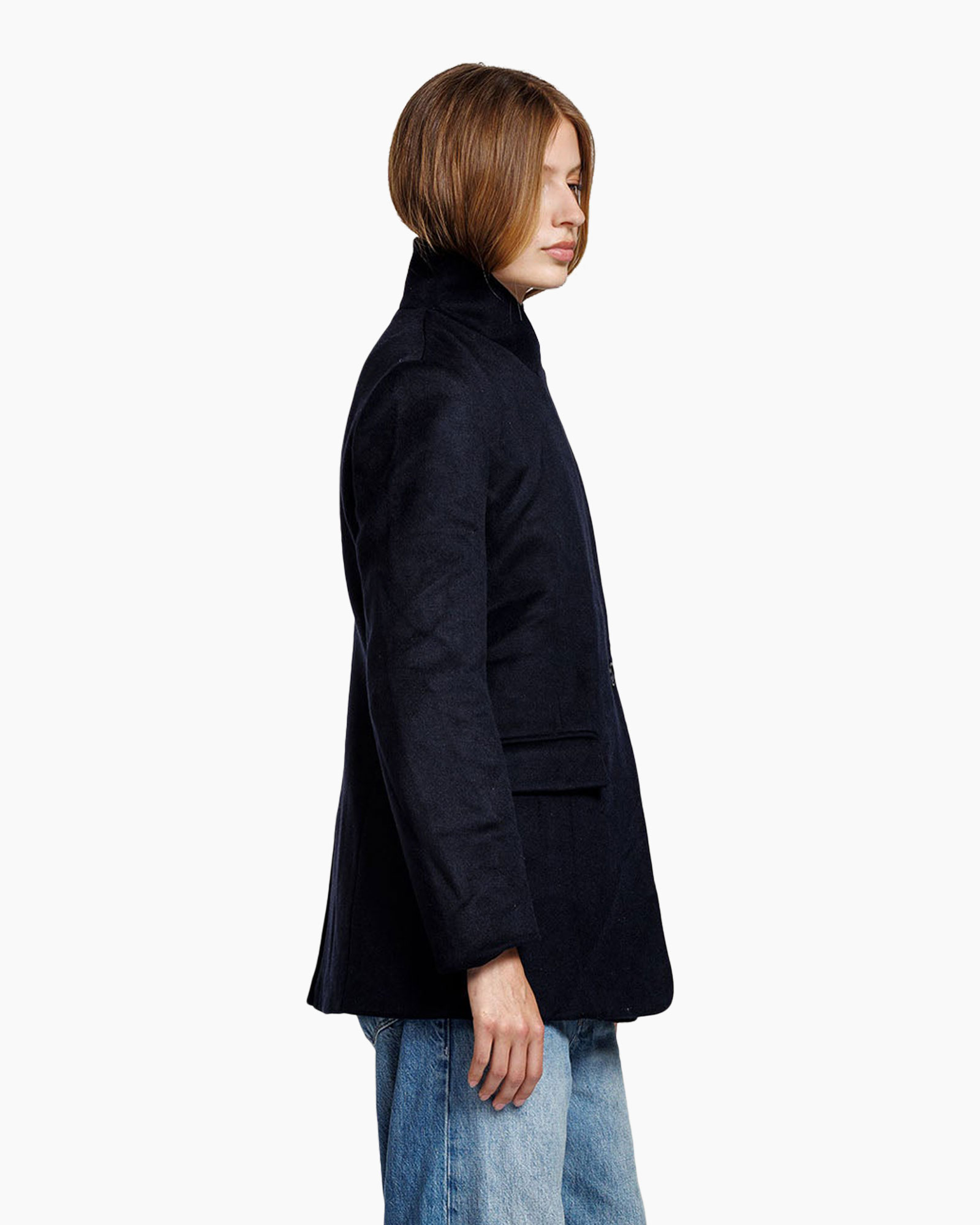 blazer, jacket, navy, long-sleeve, slim-fit