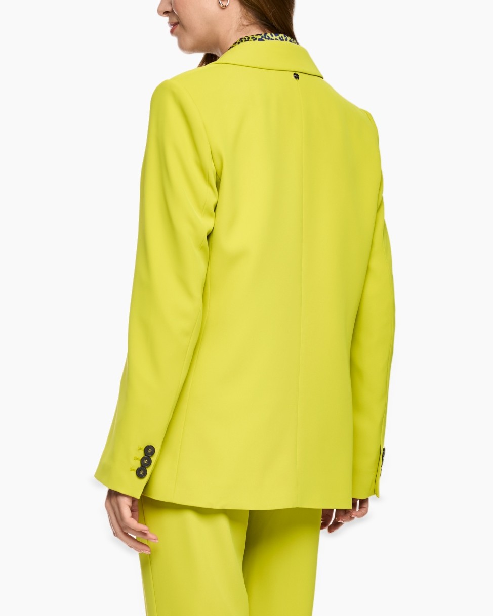 blazer, jacket, yellow, tailored, long-sleeve