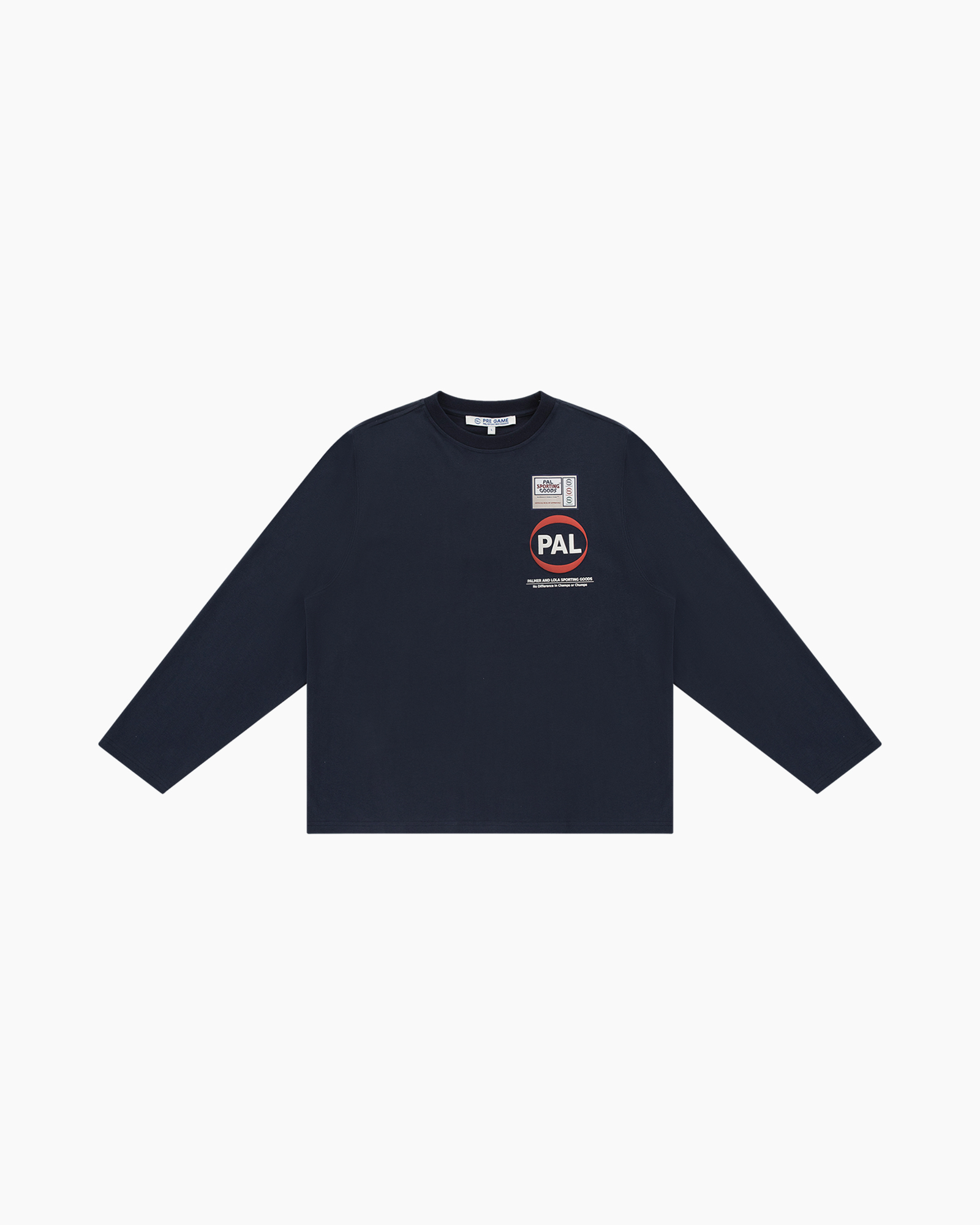 longsleeve, navy, logo, pocket, graphic