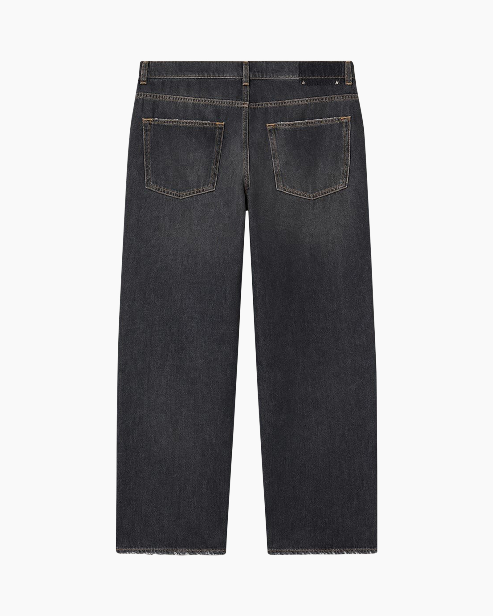 jeans, denim, back pockets, straight leg, dark wash