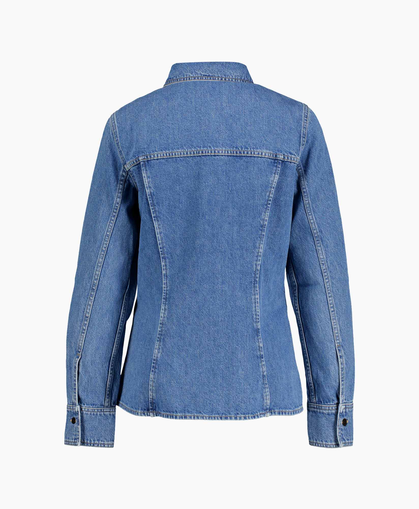 denim, jacket, blue, long-sleeve, button-down