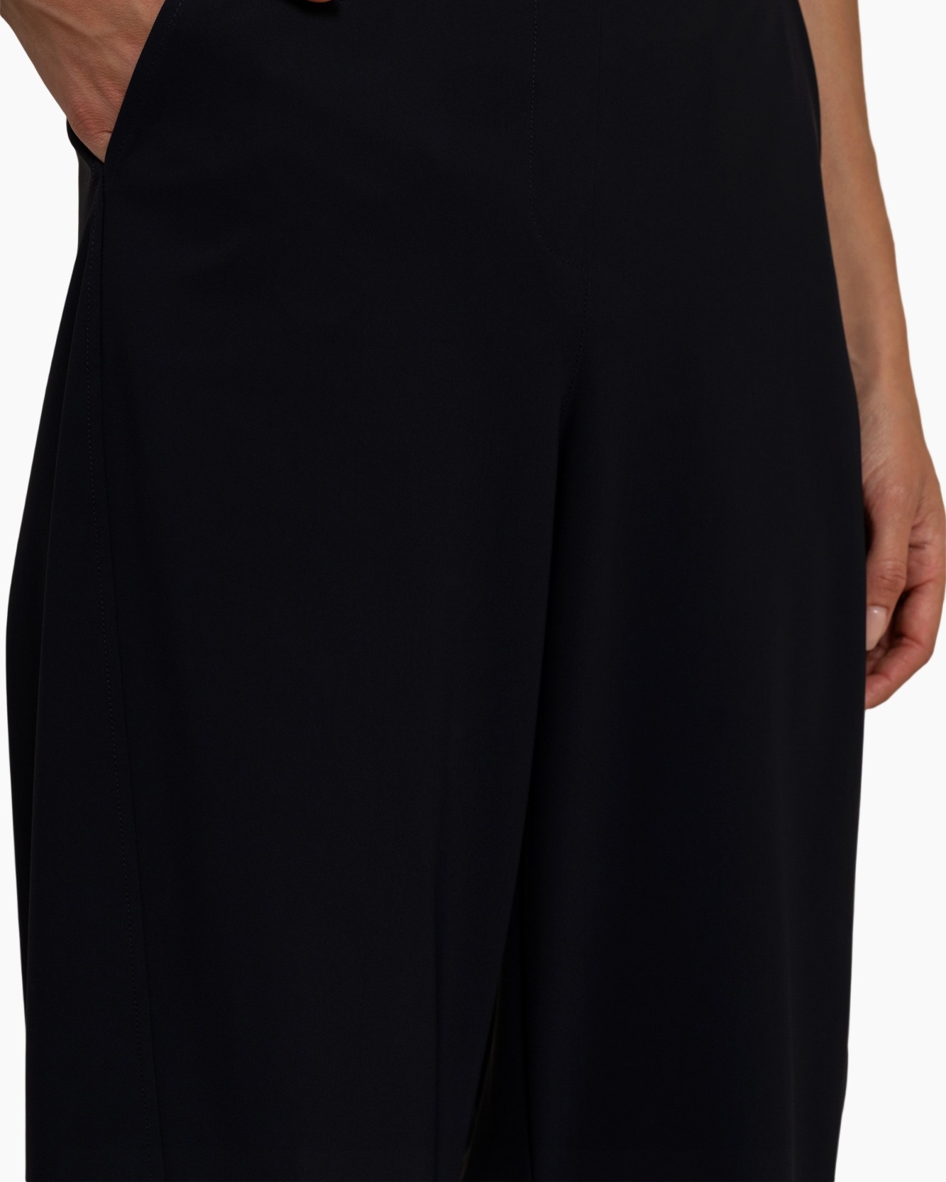 pants, trousers, black, wide-leg, pocket