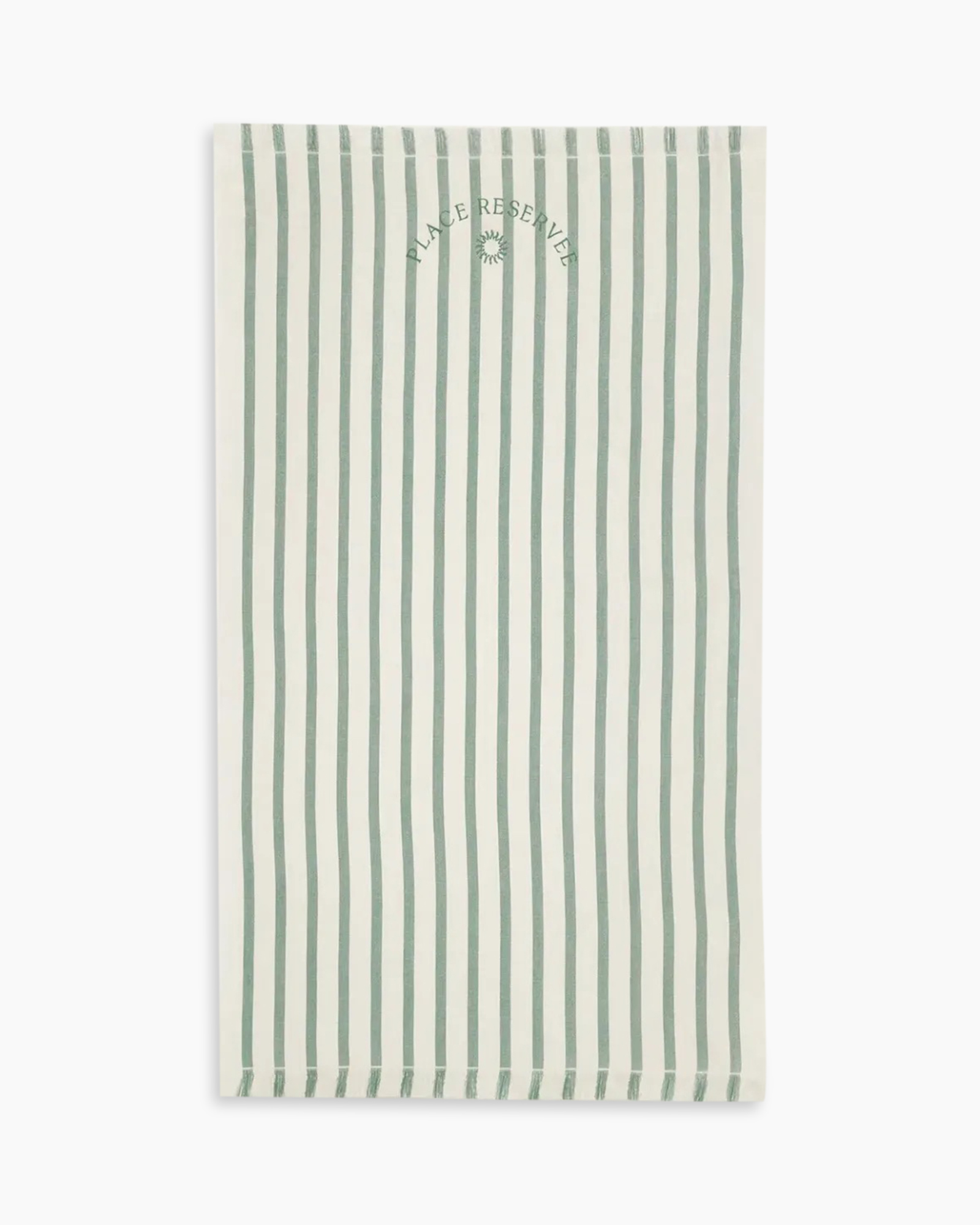 napkin, striped, green, folded, paper towel