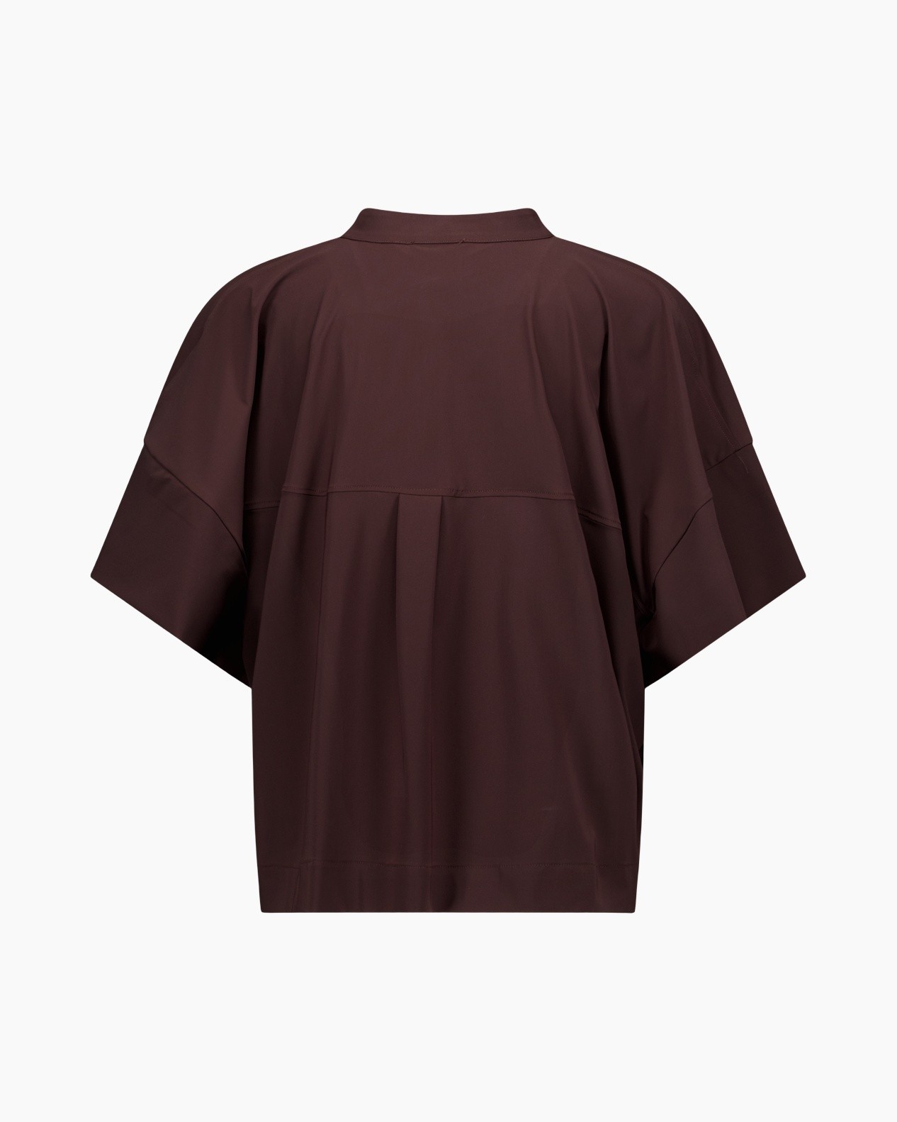 top, shirt, blouse, brown, loose-fit