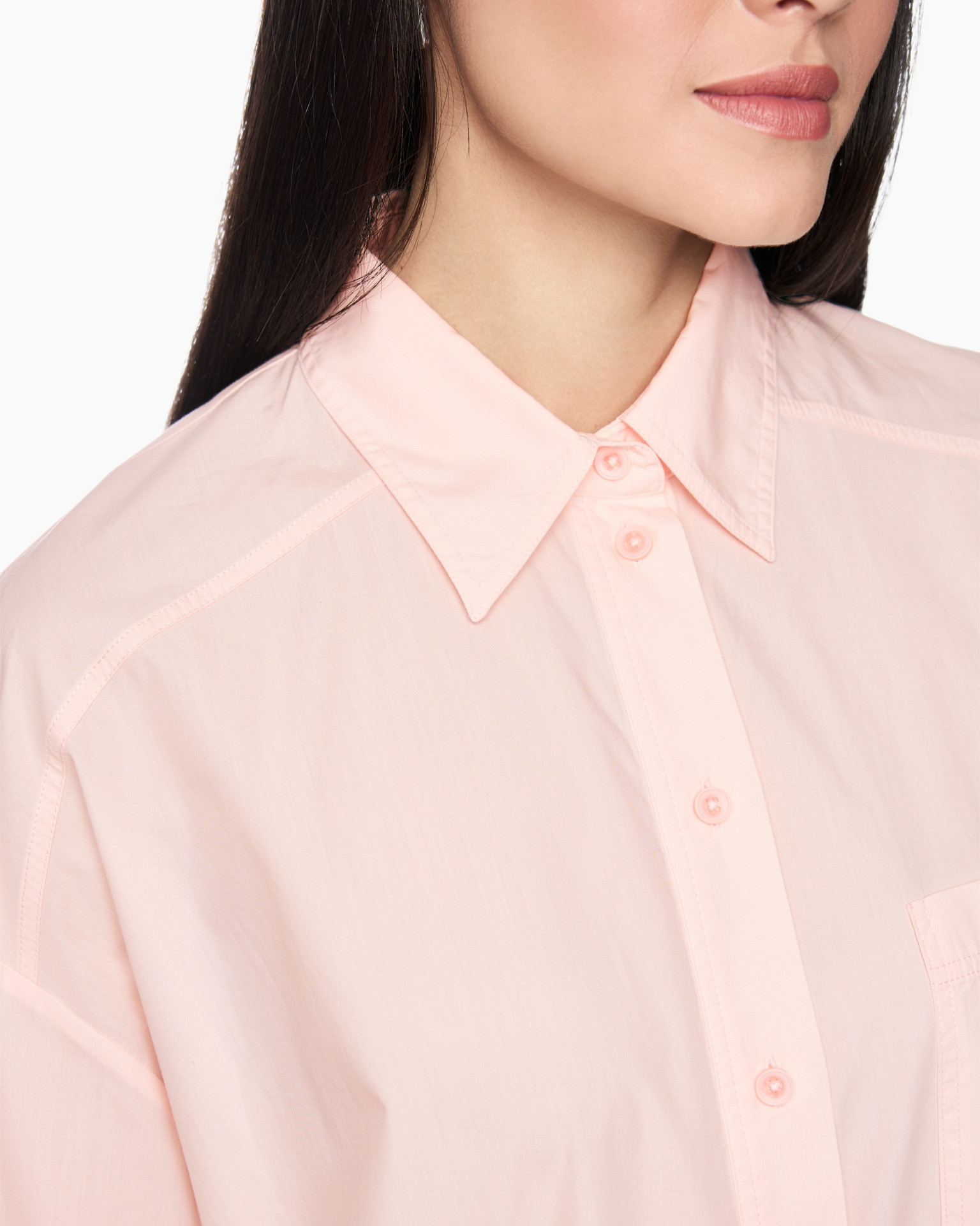 pink shirt, collared shirt, button-down, soft pink, cotton fabric