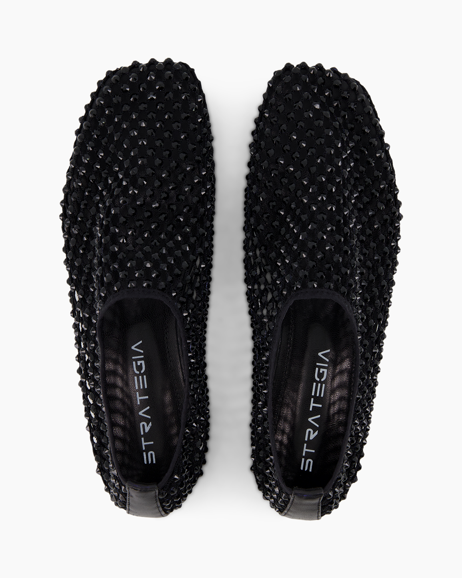 slippers, black, ornamented, flat, slip-on
