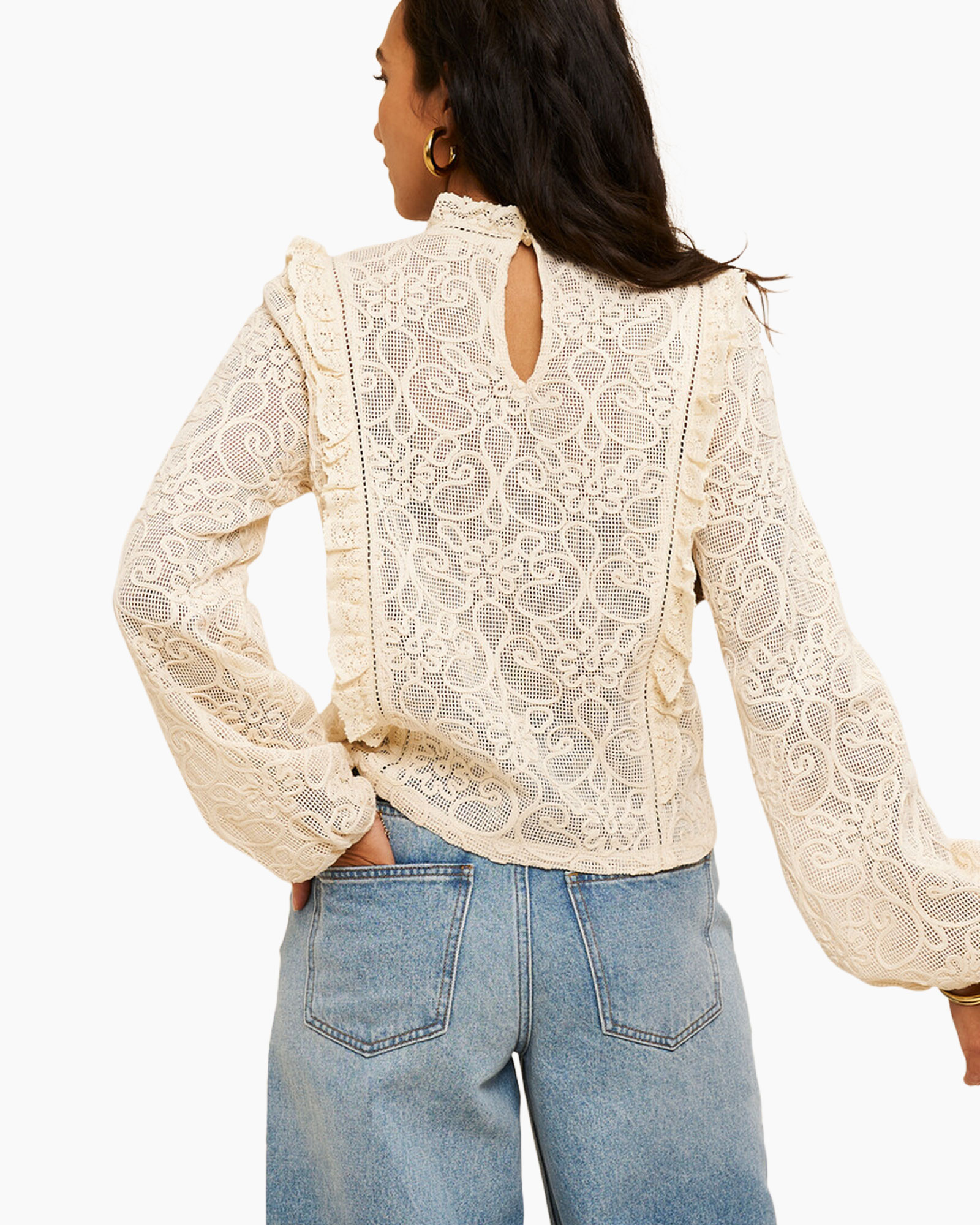 Blouse, Long Sleeve, Adult, Person, Woman