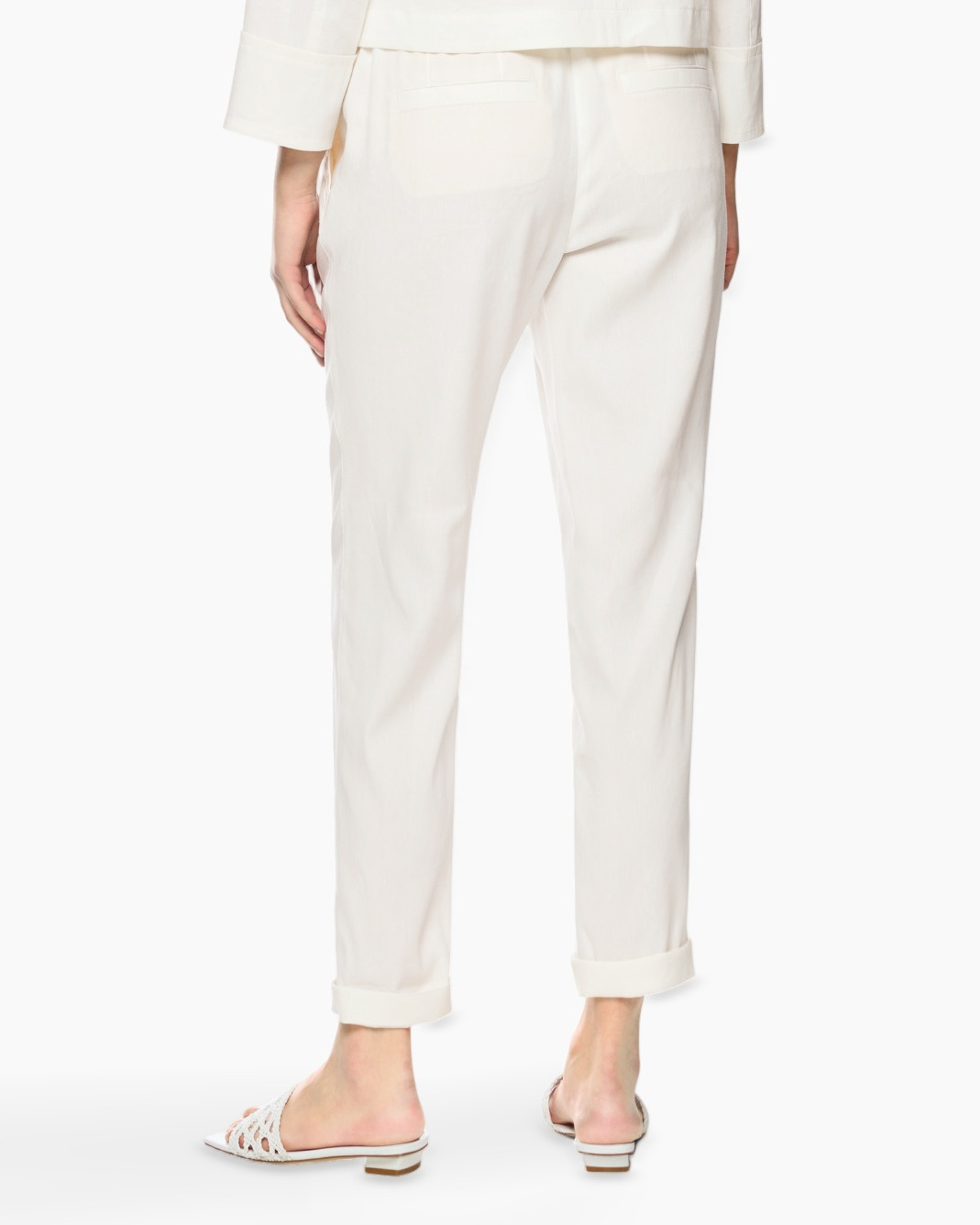 pants, khaki, crepe, elastic_w waistband, slim_fit