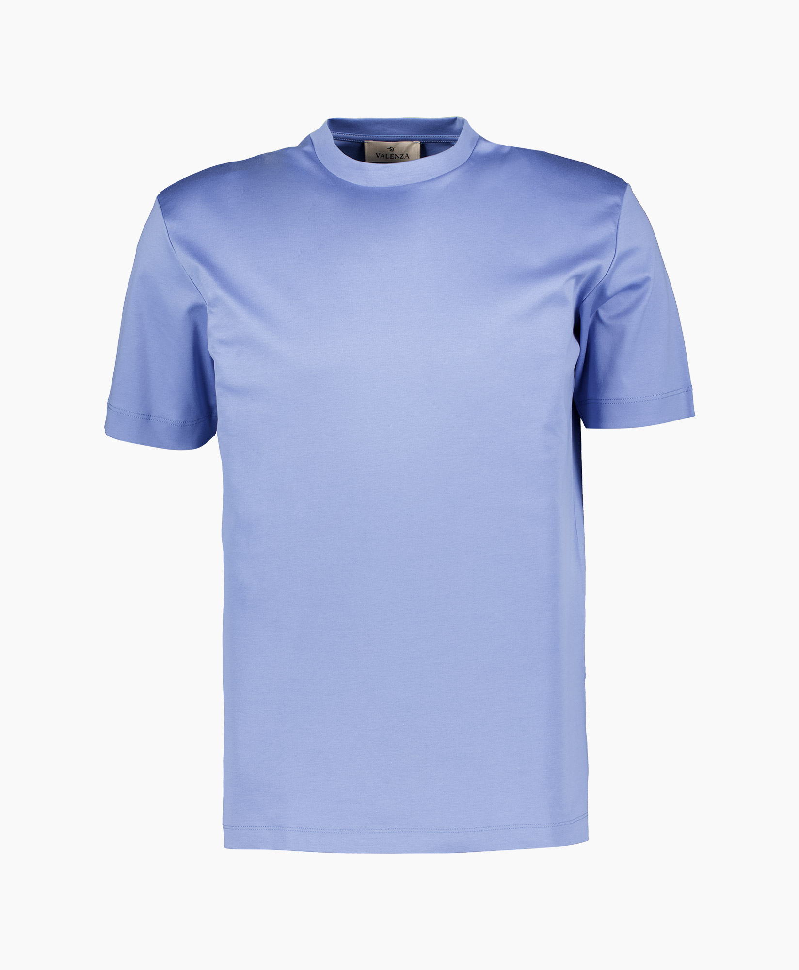 T-shirt Interlock Supima midden blauw