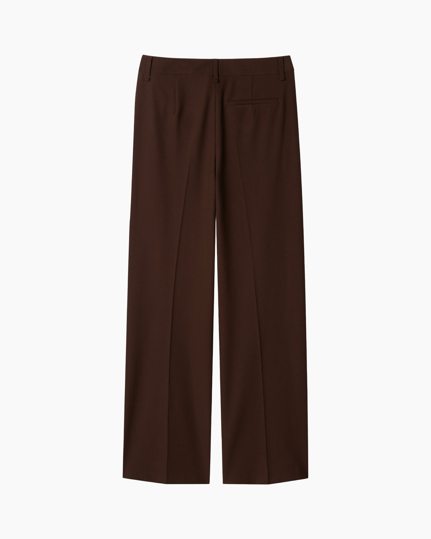 trousers, pants, brown, wideleg, back-pocket
