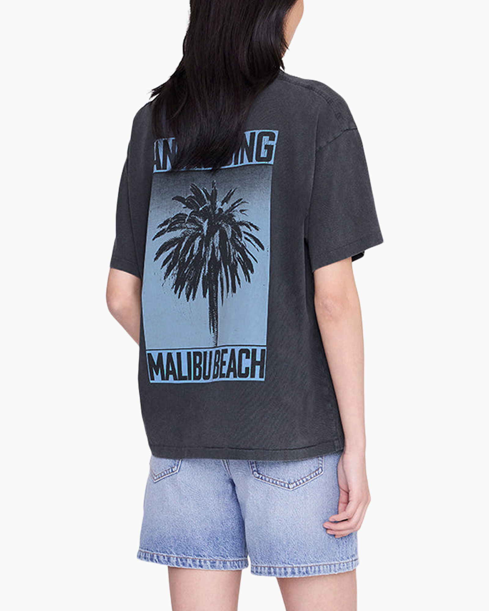 t-shirt, short-sleeve, graphic, loose fit, dark gray
