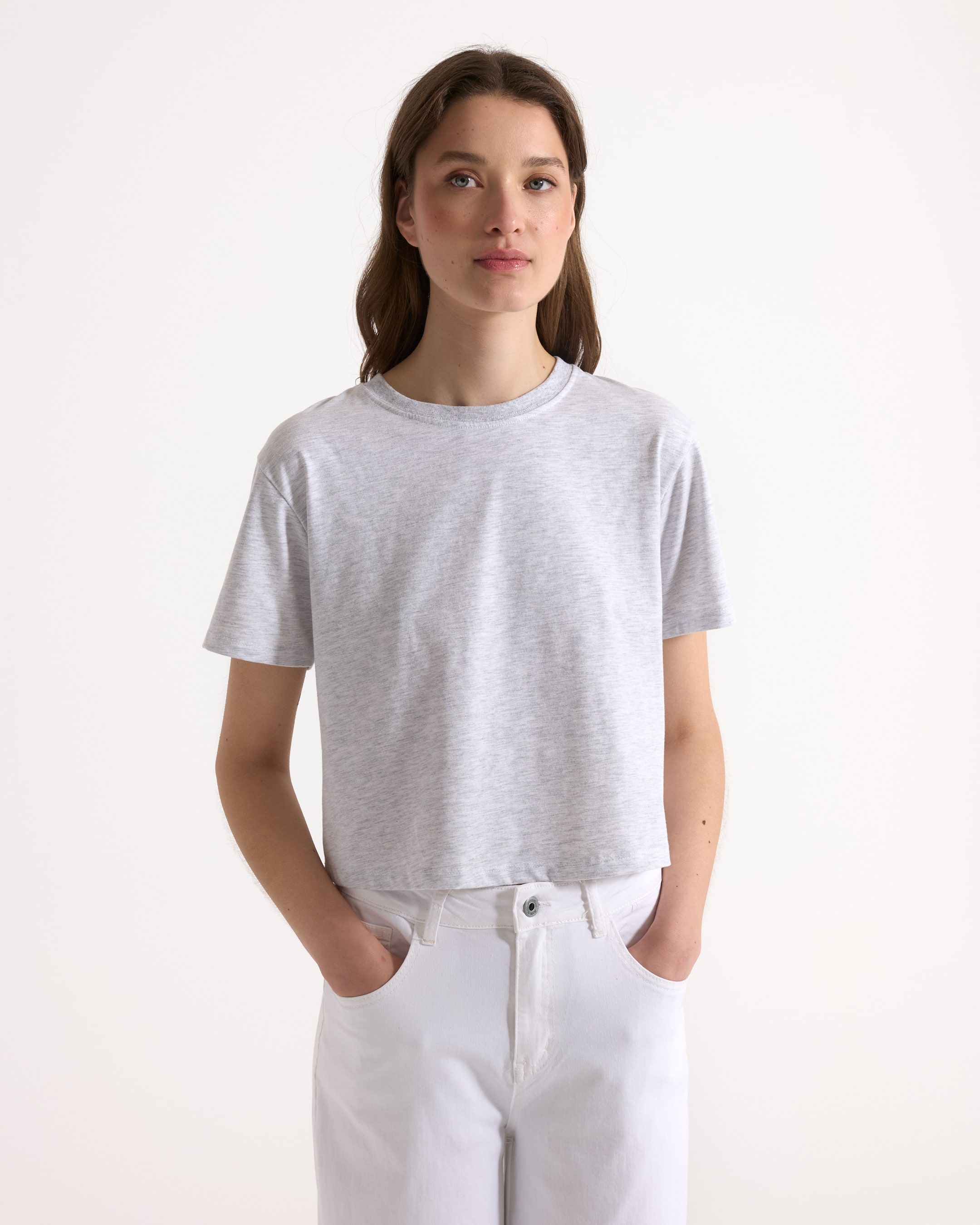 T-shirt Korte Mouw Iseo Grijs