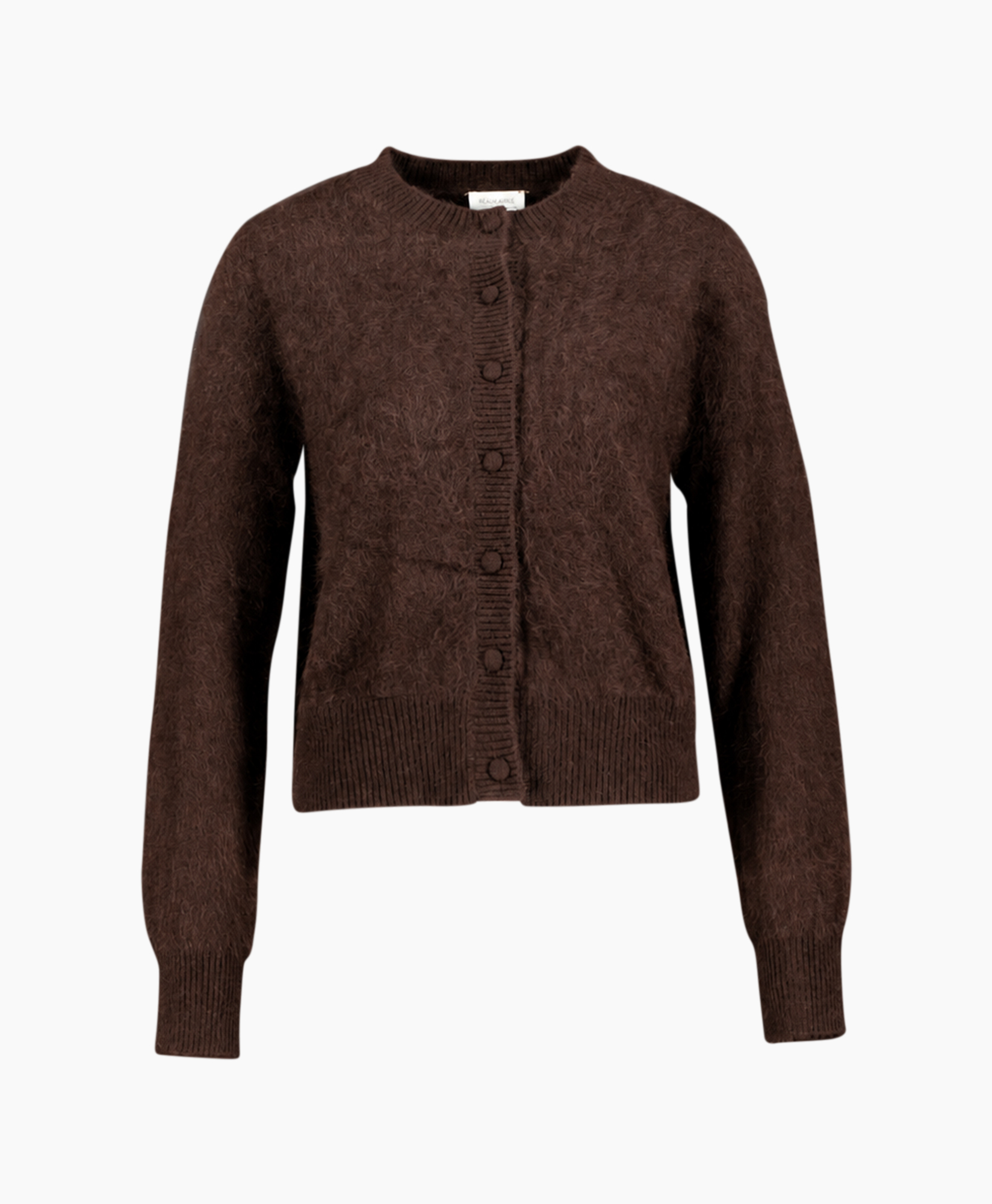 Vest Covered Buttons 30 Cashmere Donker Bruin