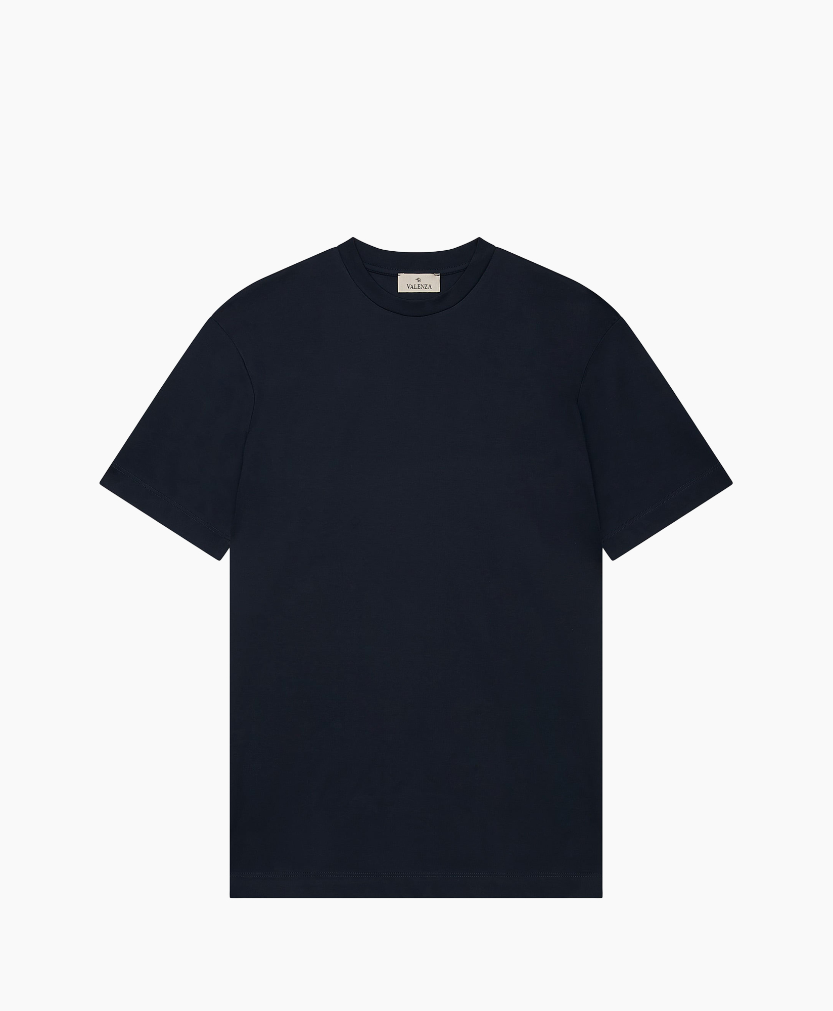 T-shirt Interlock Supima Donker Blauw