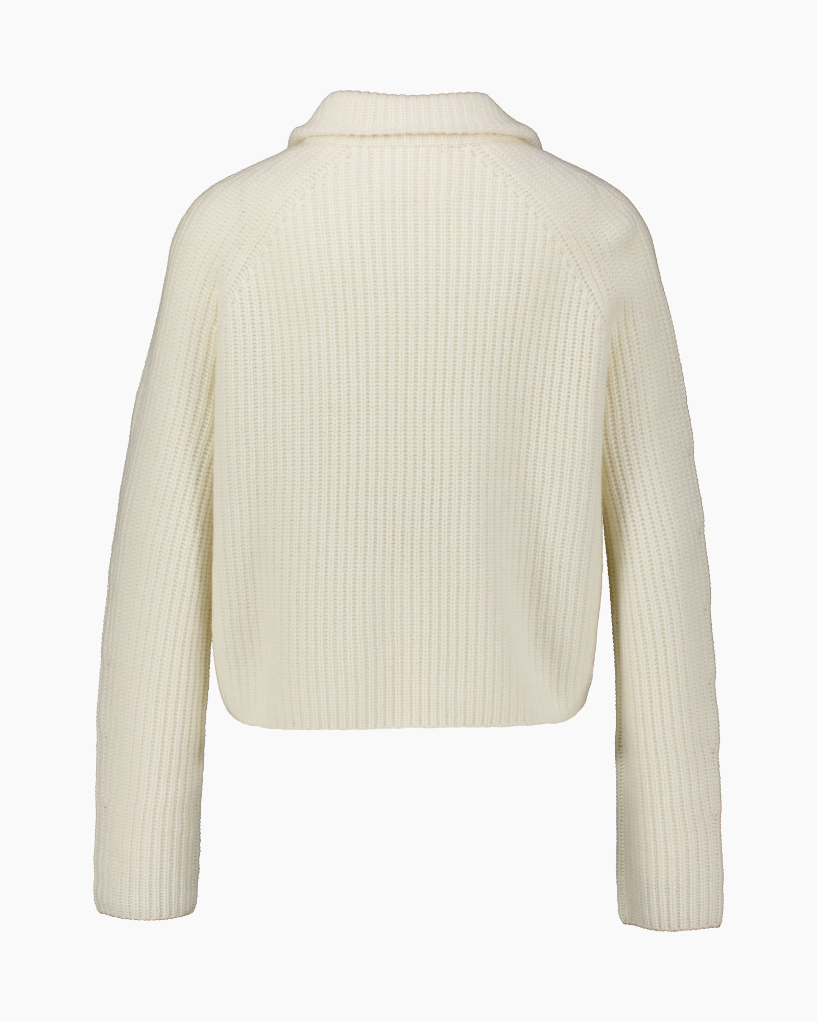 sweater, knit, cream, long-sleeve, collarless