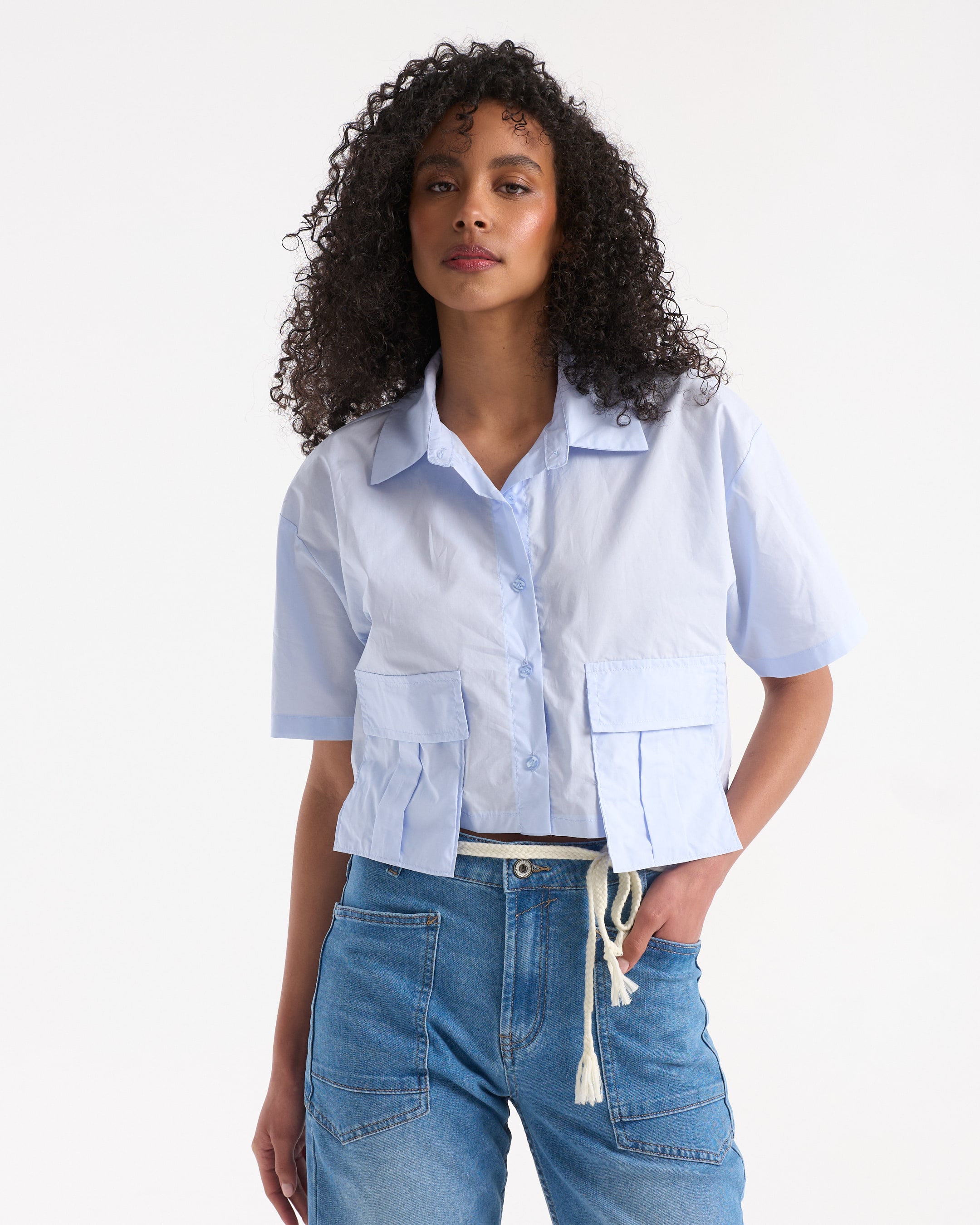 Blouse Innichen Licht Blauw