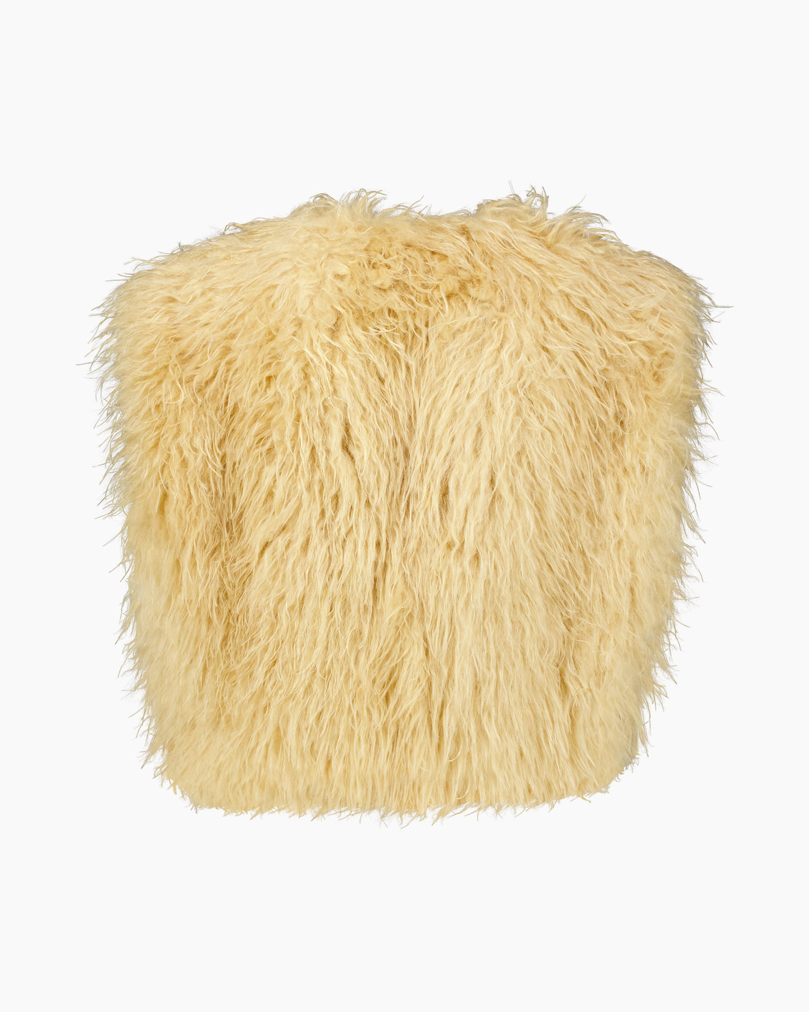 fur, faux fur, vest, beige, textured