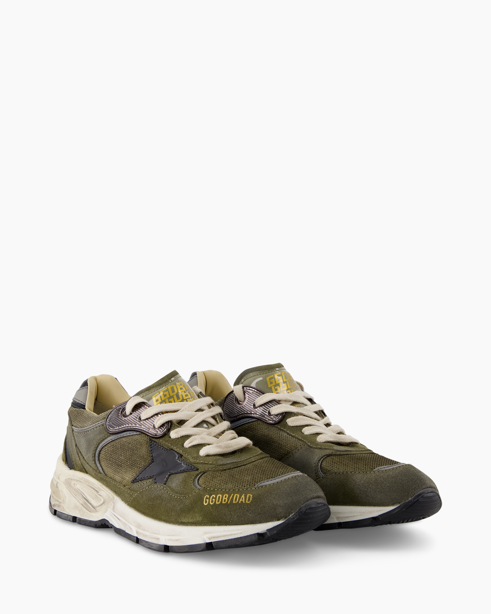 sneaker, athletic, green, mesh, lace-up