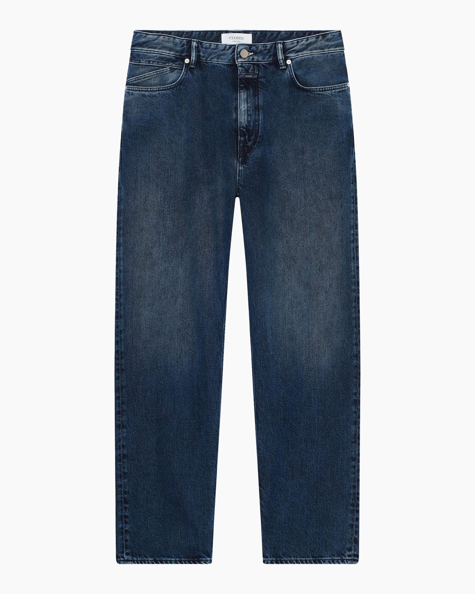 jeans, denim, midwash, straight leg, pocket