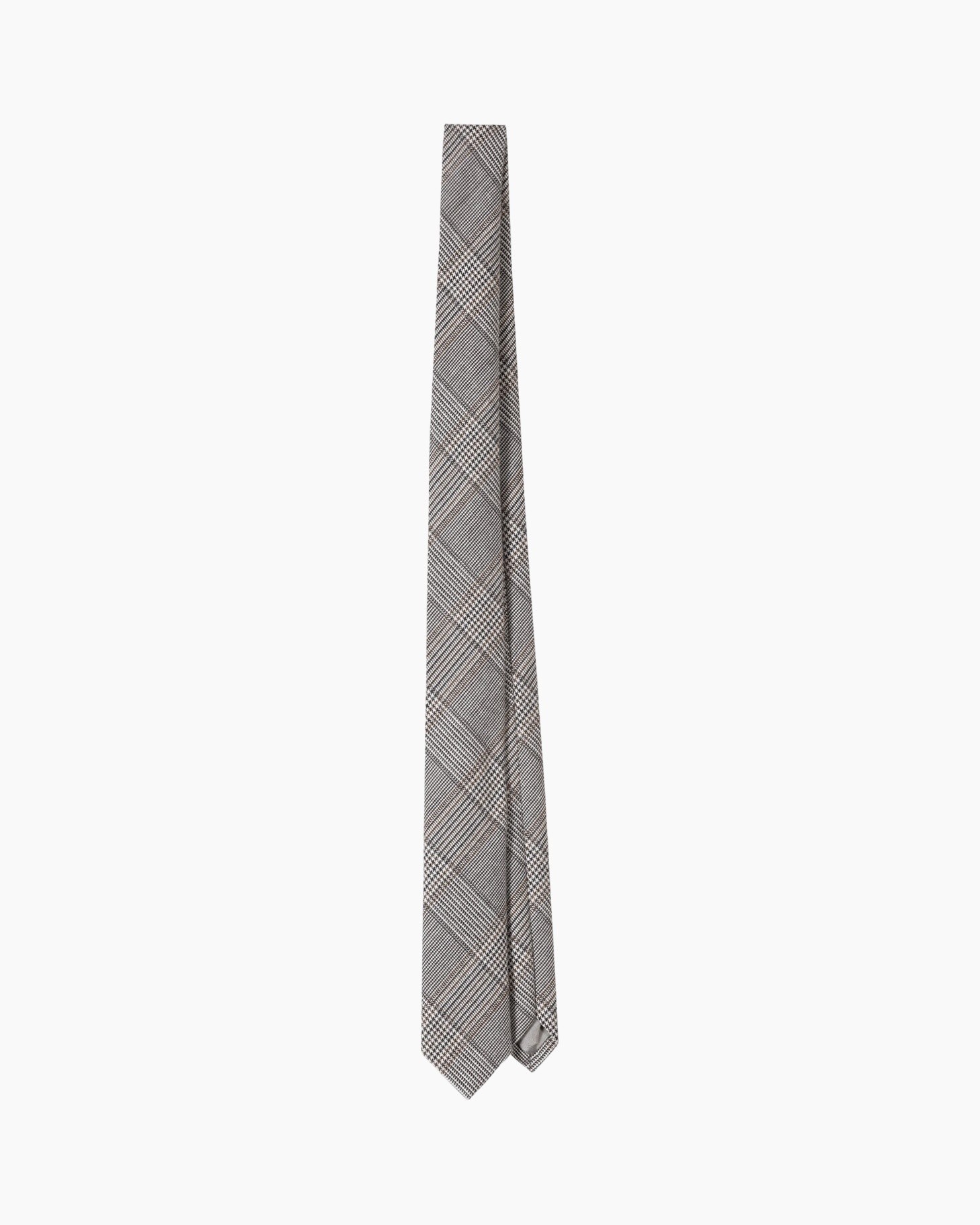 necktie, pattern, plaid, gray, silk-synthetic