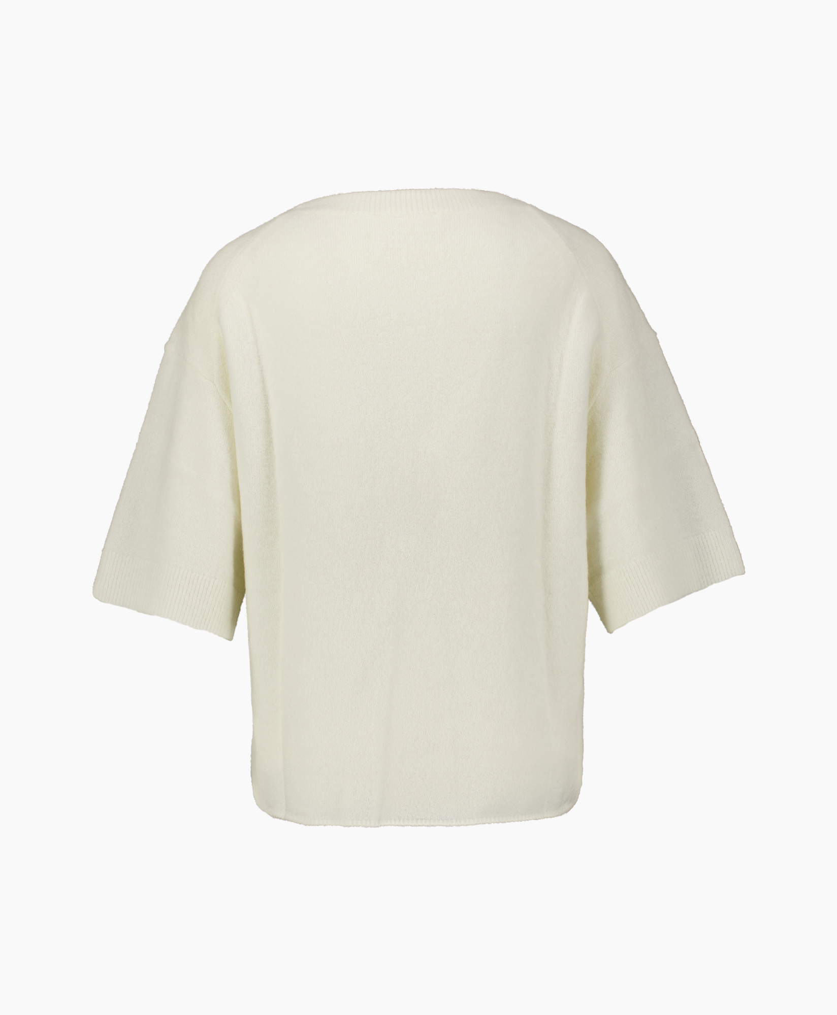 sweater, short sleeve, cream, knit, slouchy