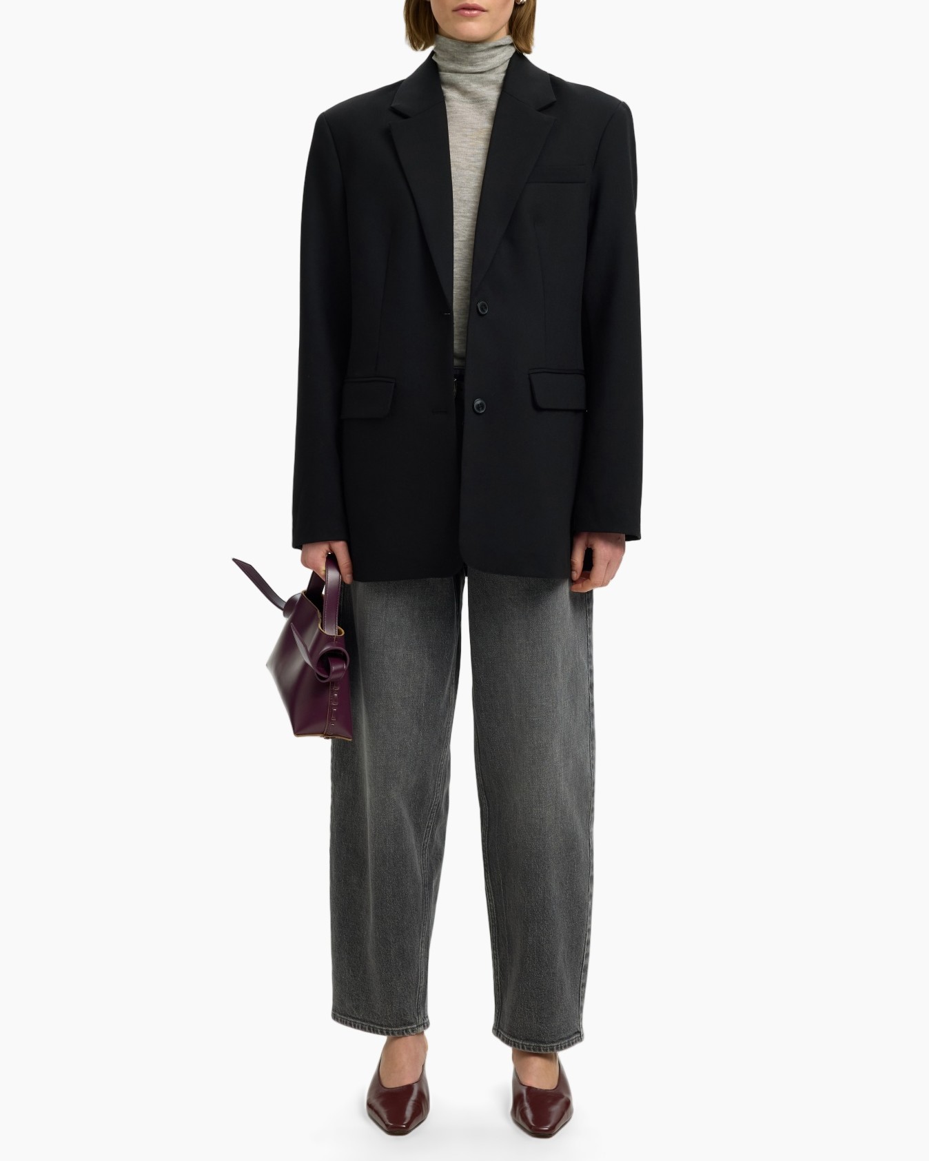 blazer, black blazer, single-breasted, pocketed blazer, office wear