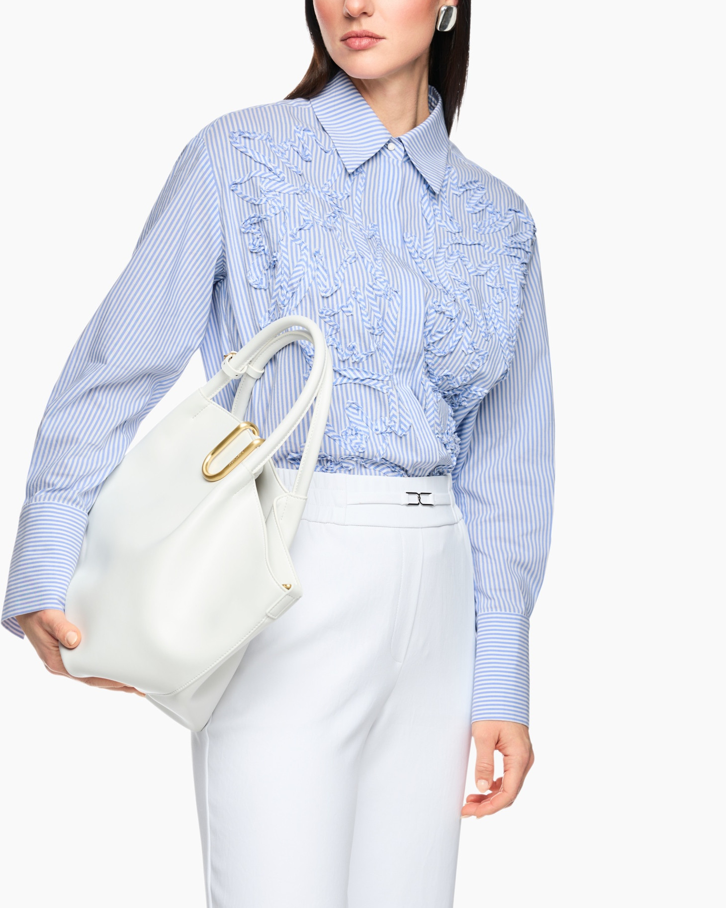 Shirt, Blouse, Accessories, Handbag, Long Sleeve