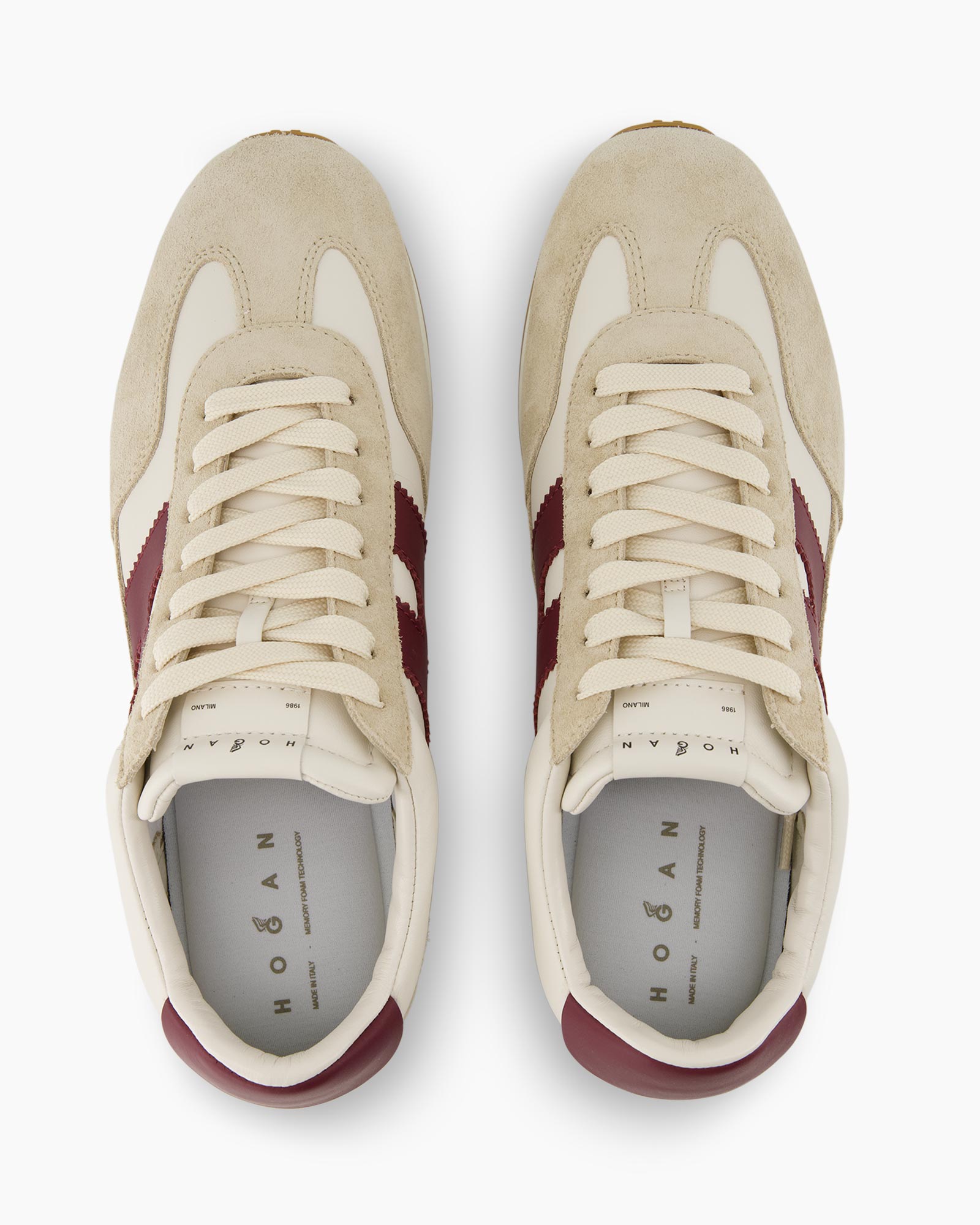 sneakers, shoes, beige, cream, laces