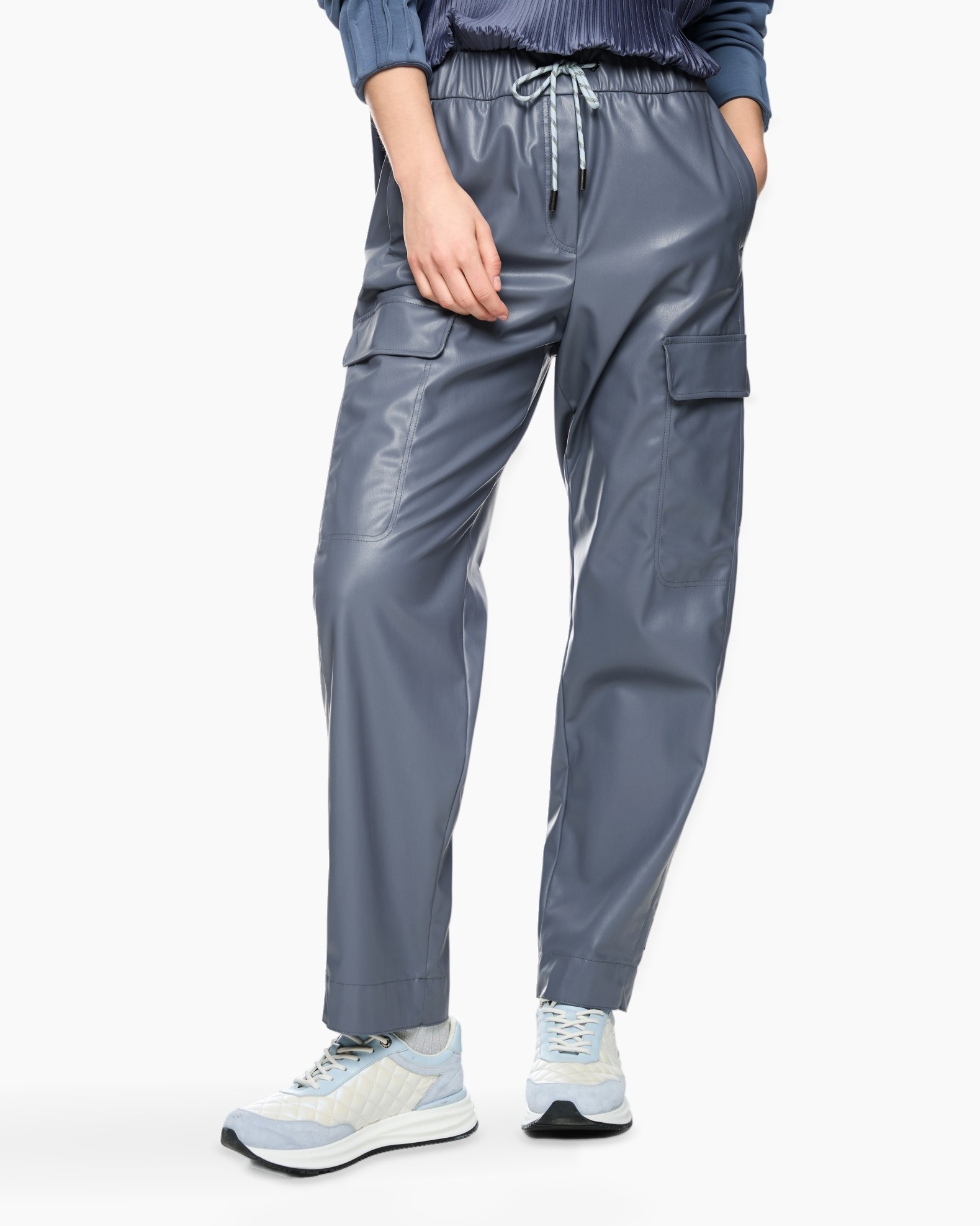 pants, cargo pants, joggers, drawstring, slip-on sneakers