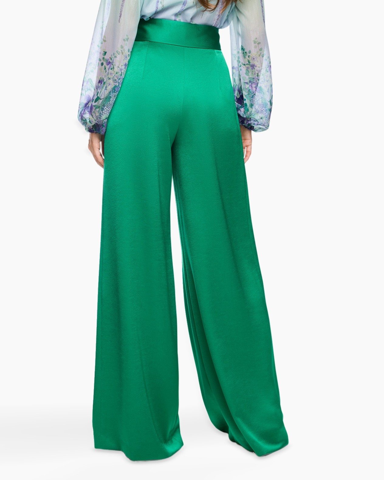 wide-leg, palazzo, green, trousers, fabric-jersey
