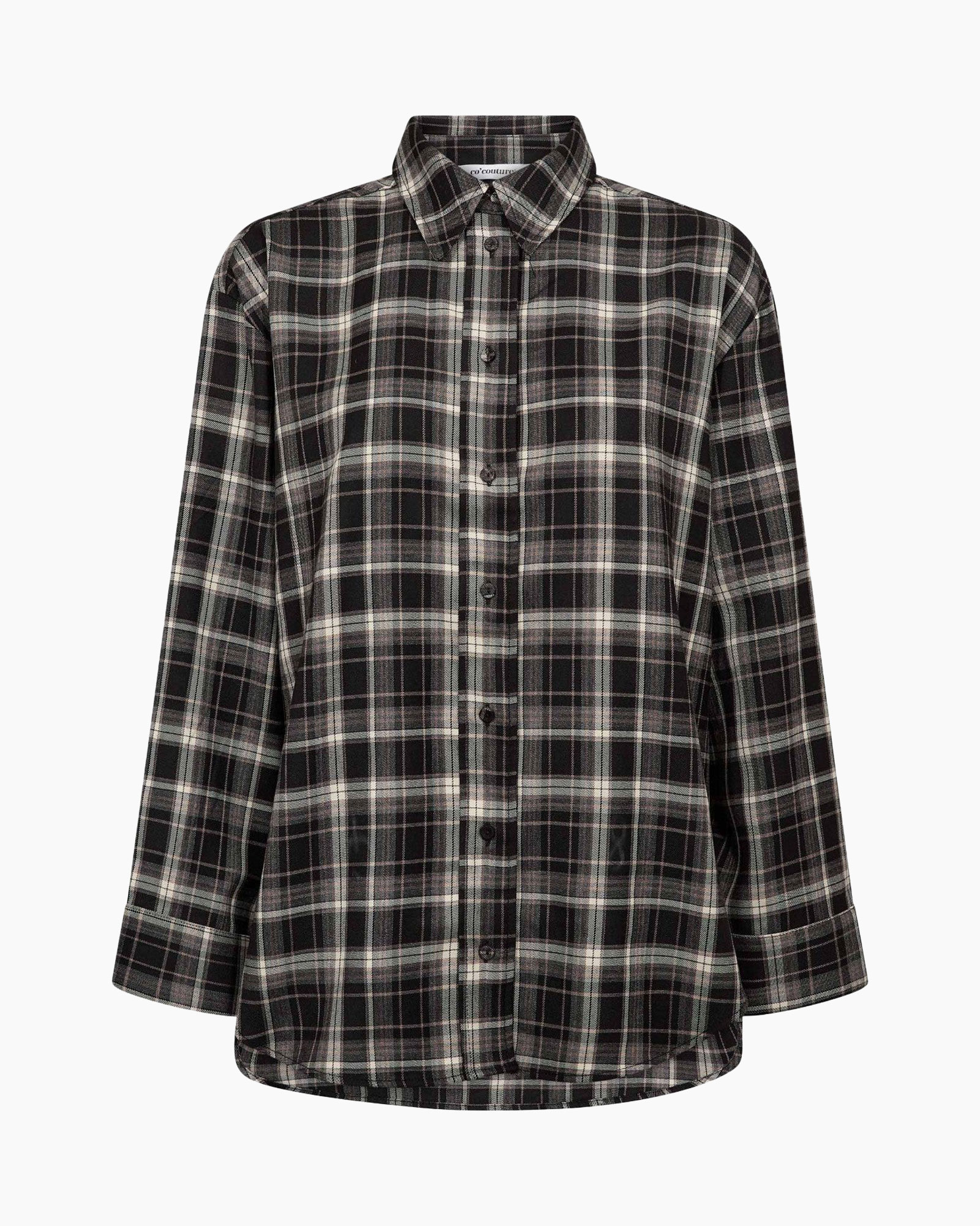 plaid shirt, flannel, long sleeve, button-down, collared shirt