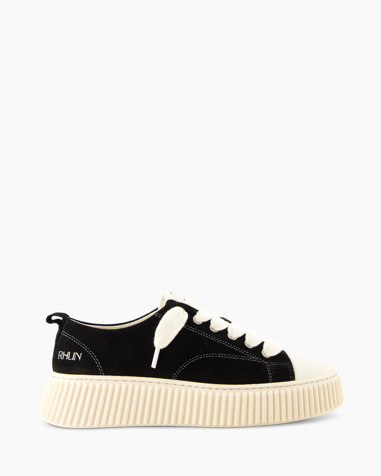 sneaker, low-top, black, canvas, creeped sole